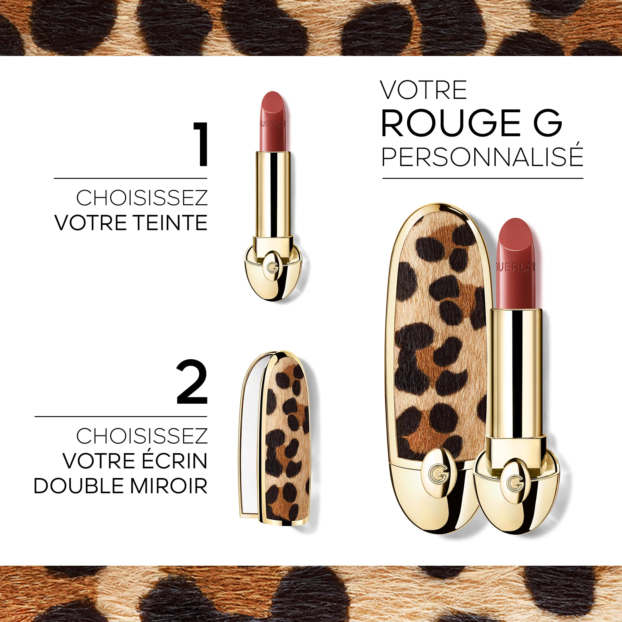  GUERLAIN   ROUGE G Il ricarica - Il rossetto personalizzabile per labbra curate |  - 519 LE ROSE ESSENTIEL - SATIN