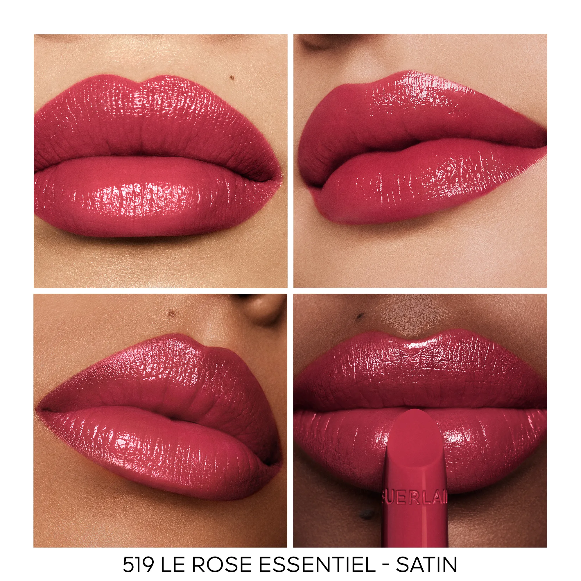  GUERLAIN   ROUGE G Il ricarica - Il rossetto personalizzabile per labbra curate |  - 519 LE ROSE ESSENTIEL - SATIN