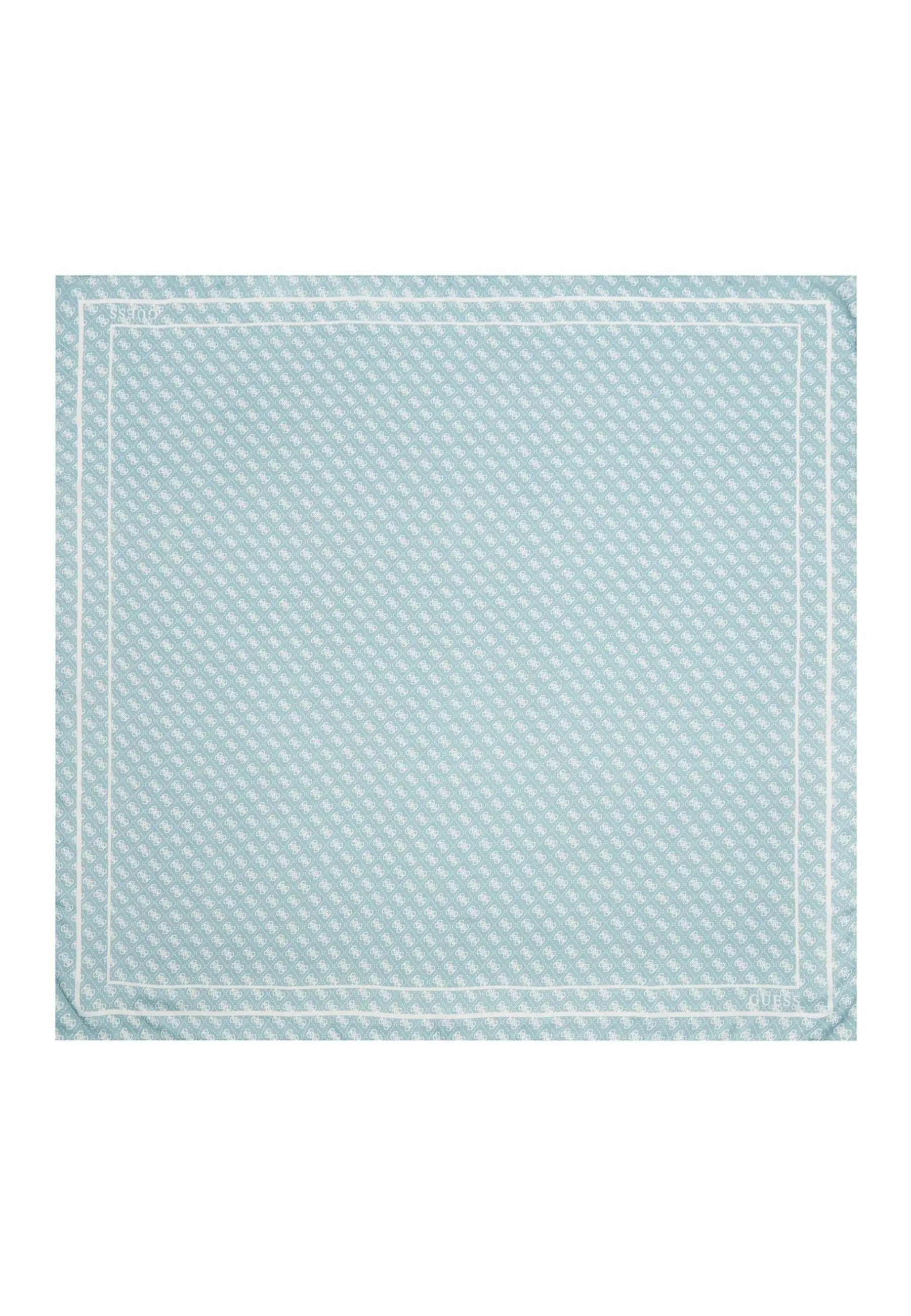 GUESS Kefiah Foulard Donna Tourquoise Logo Azzurro AW9986SIL30