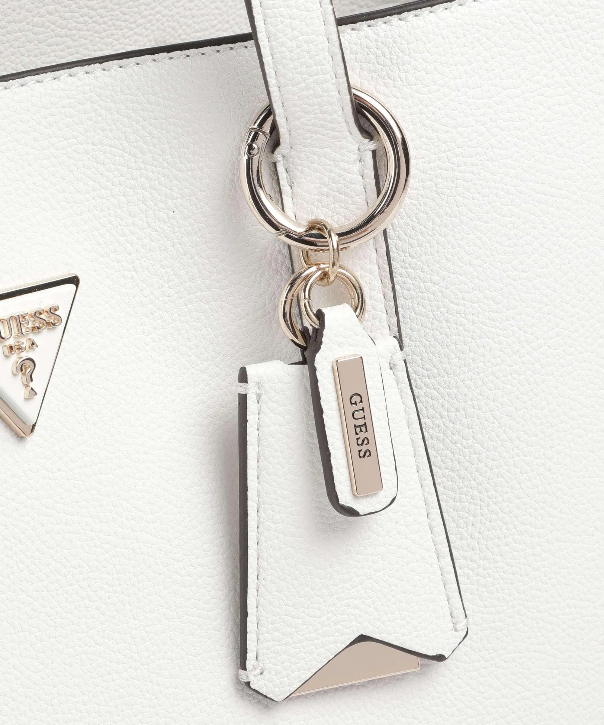  Guess Meridian Borsa shopper pelle sintetica bianco  