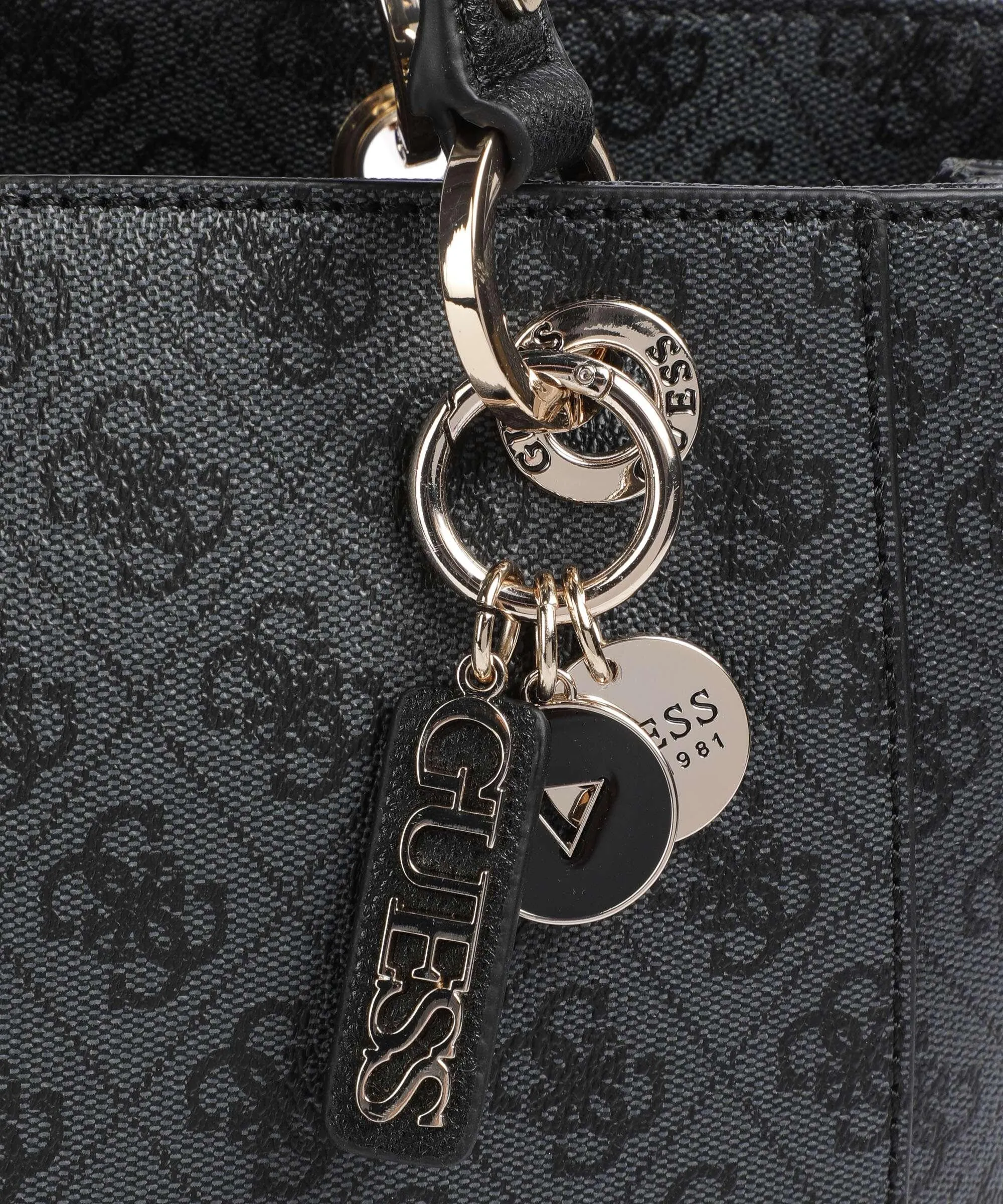  Guess Noelle Borsa shopper pelle sintetica grigio scuro  