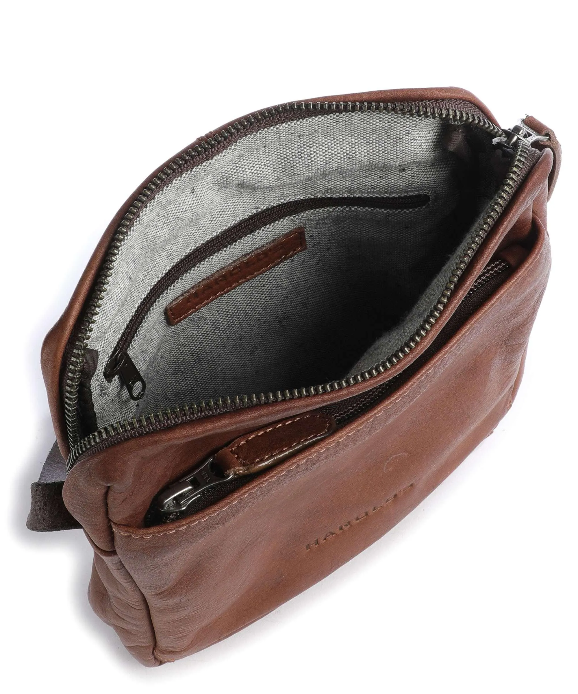  Harold's Ivy lane Borsa a tracolla pelle di vacchetta finemente grana cognac  