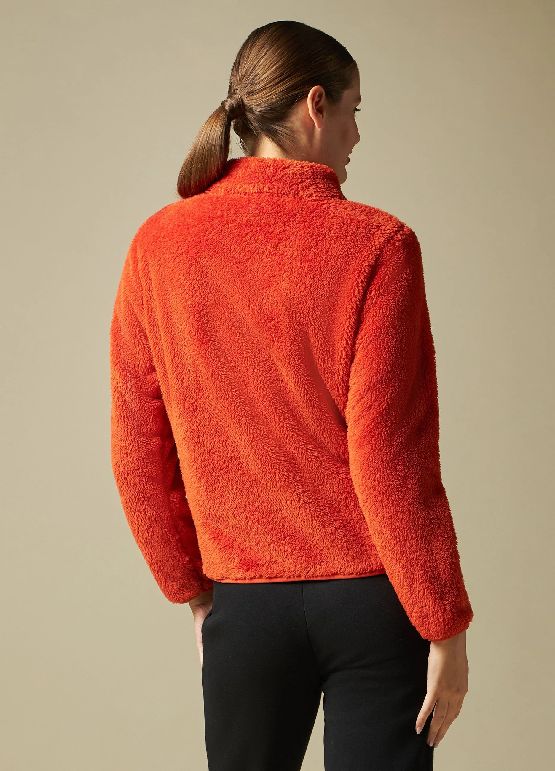 HOLISTIC  Pile effetto pelliccia full zip donna