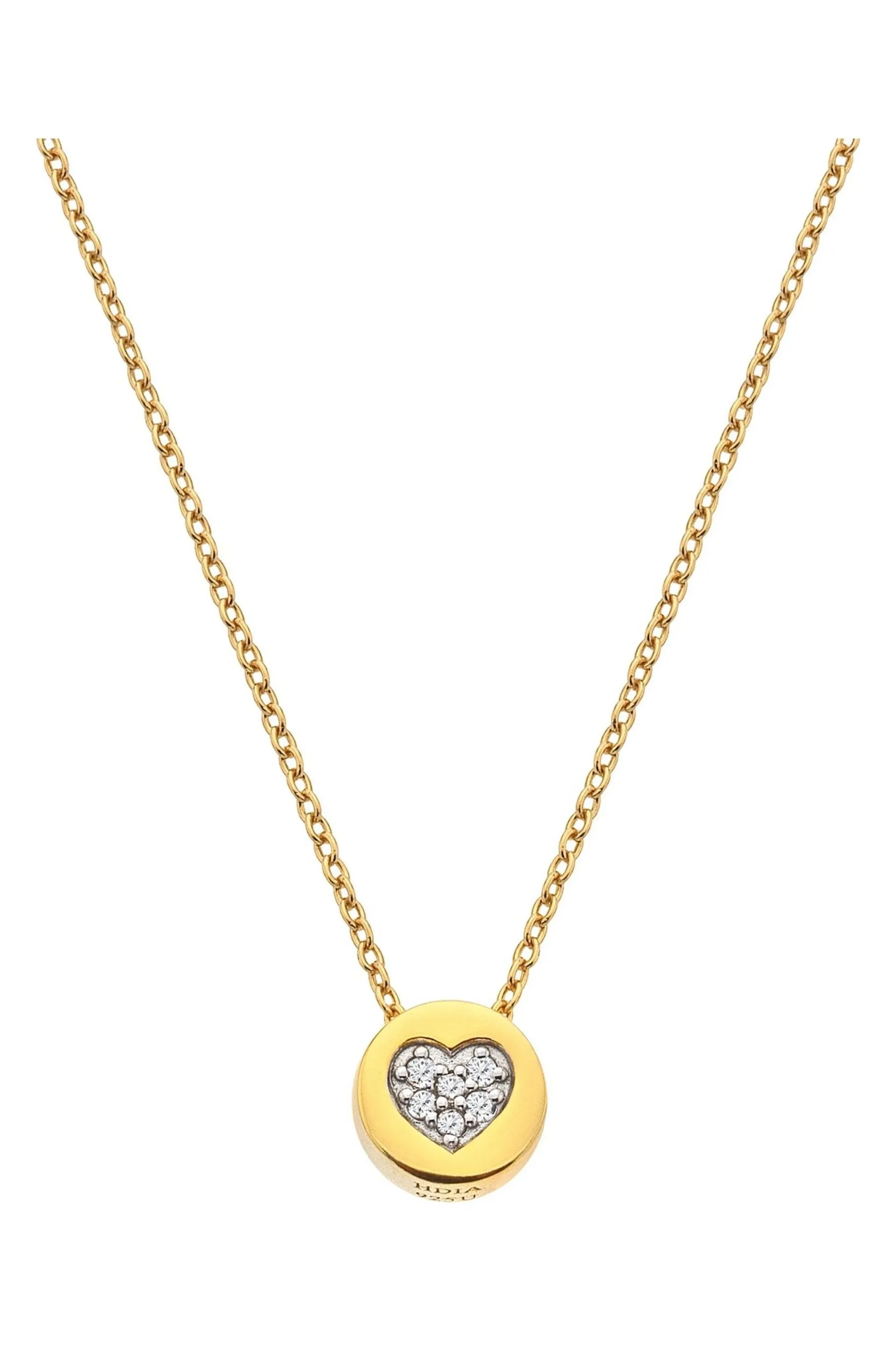 Hot Diamonds x JJ Collana con ciondolo placcato in oro    
