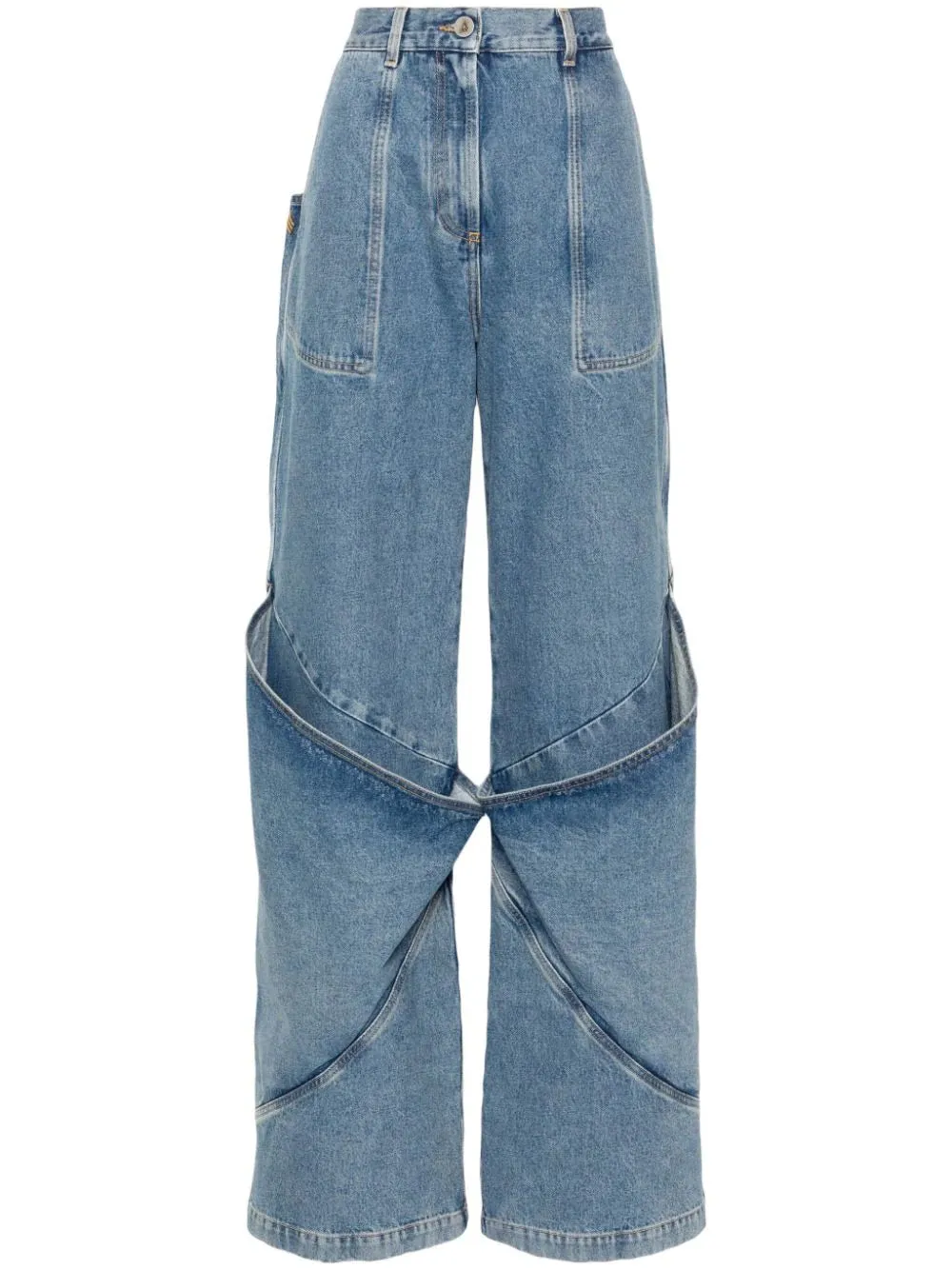 I jeans della gamba larga Attico