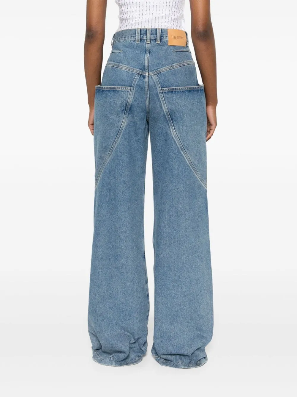 I jeans della gamba larga Attico