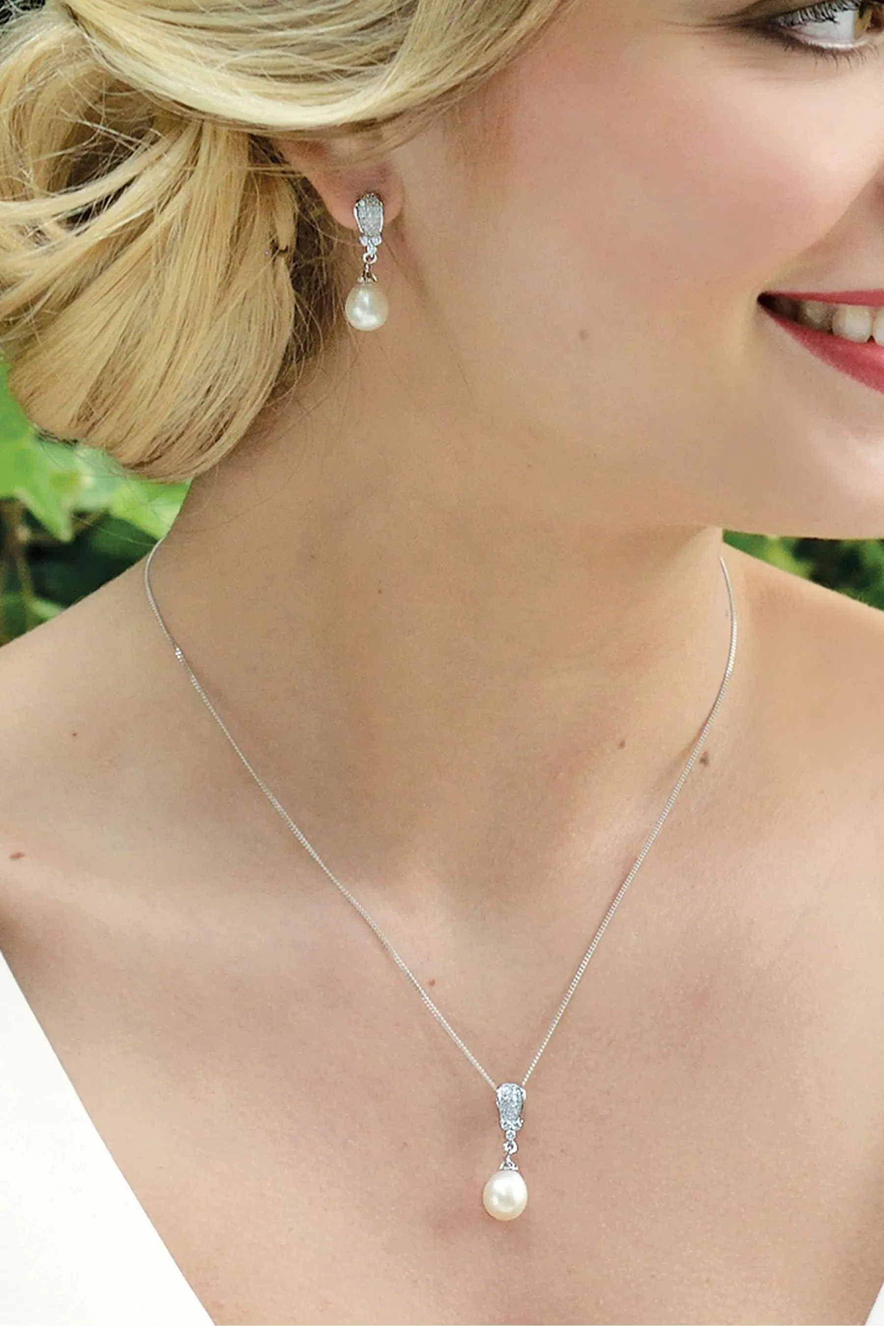 Ivory & Co - Ciondolo classico con serrano e perla