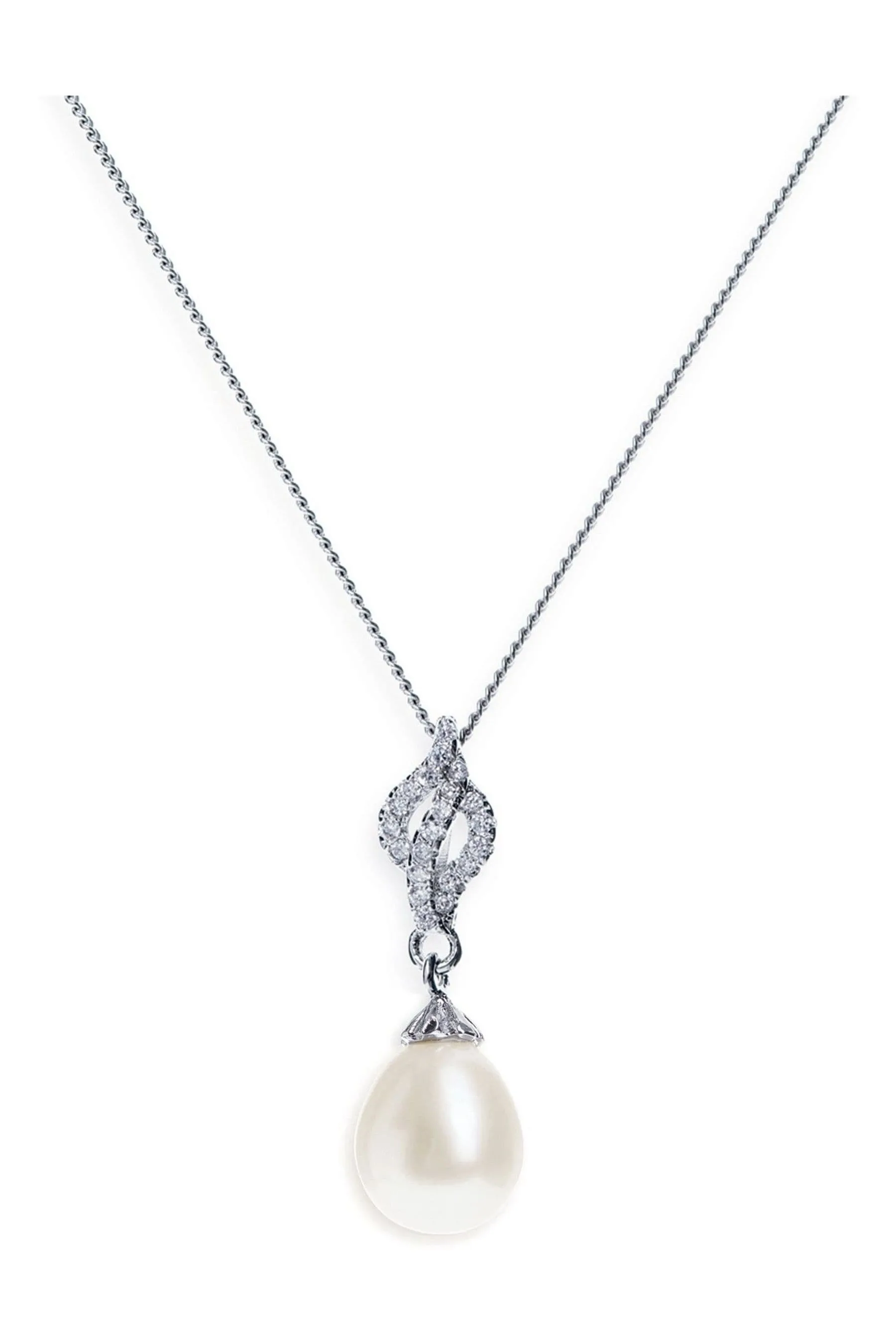 Ivory & Co Lisbon - Ciondolo romantico con cristalli e perle
