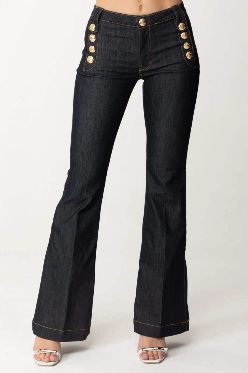 Jeans flare Blu
