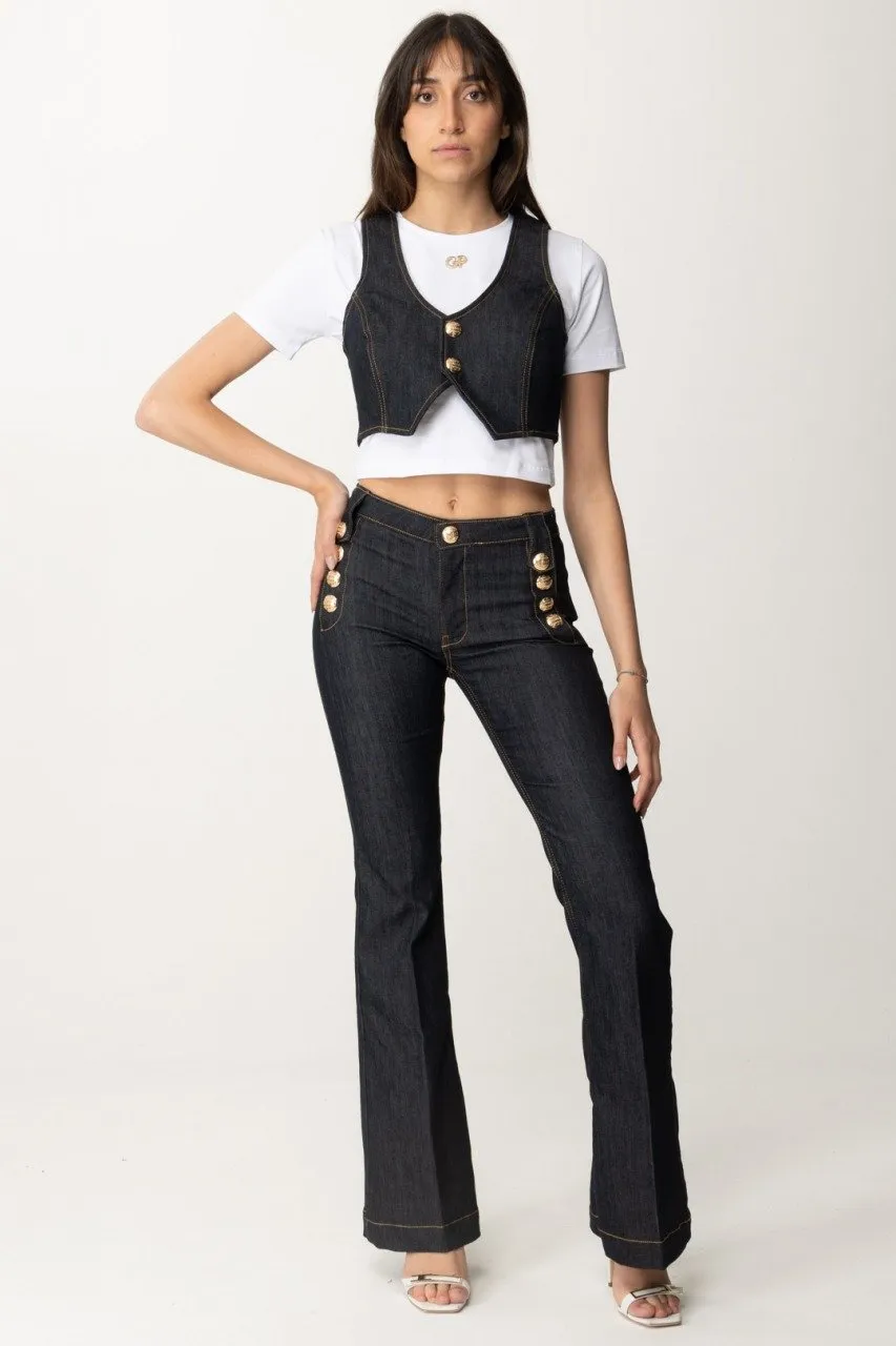 Jeans flare Blu