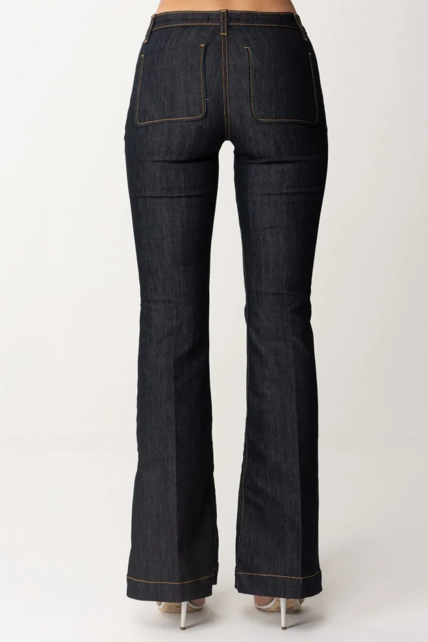 Jeans flare Blu