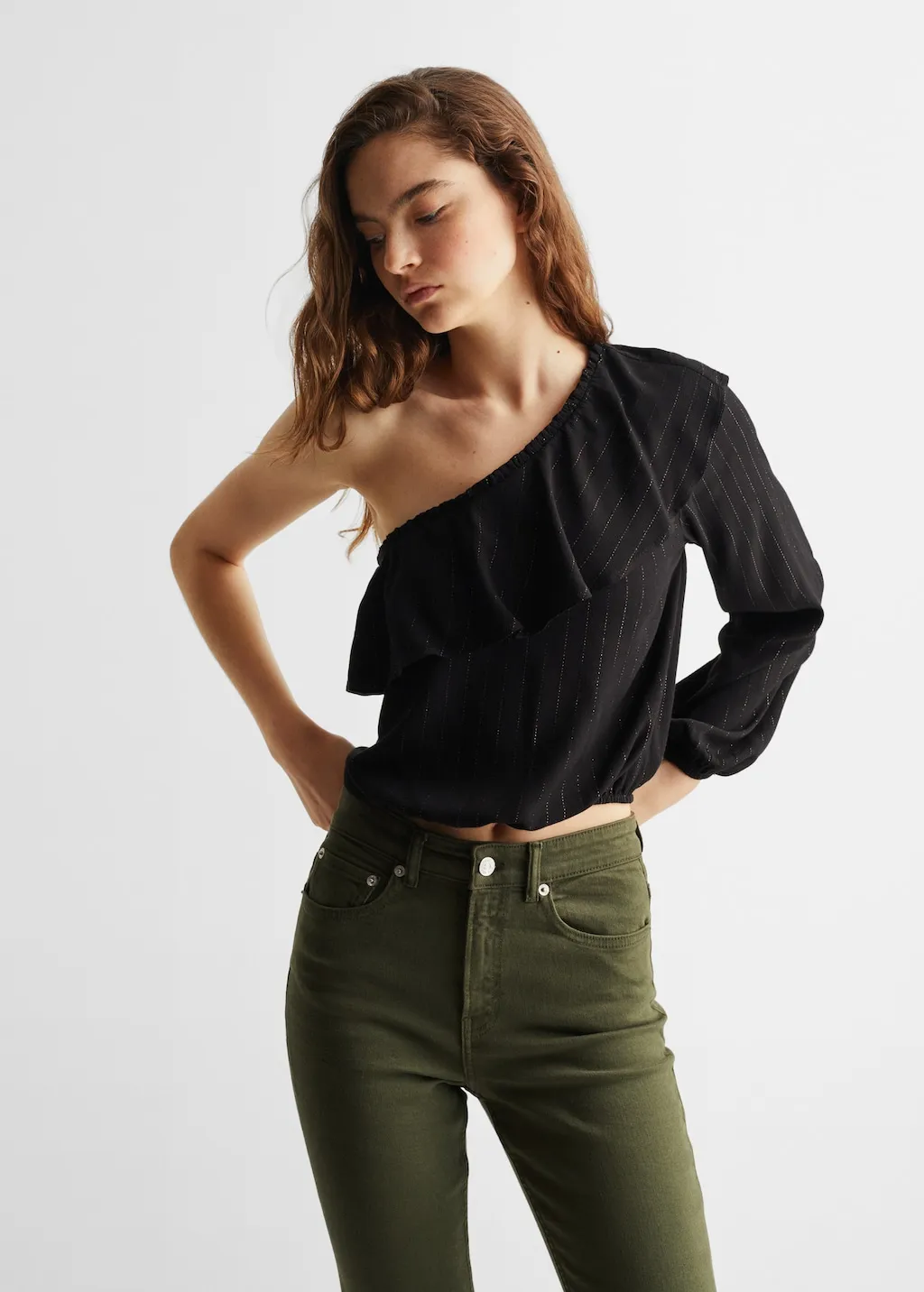 Jeans flare bordi sfilacciati