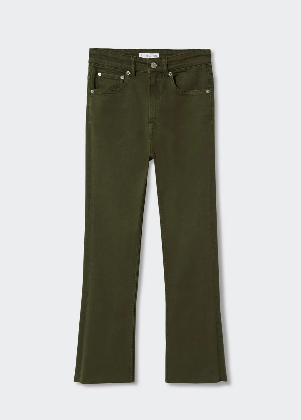 Jeans flare bordi sfilacciati