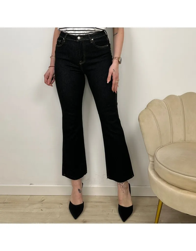 JEANS FLARE DARK DENIM