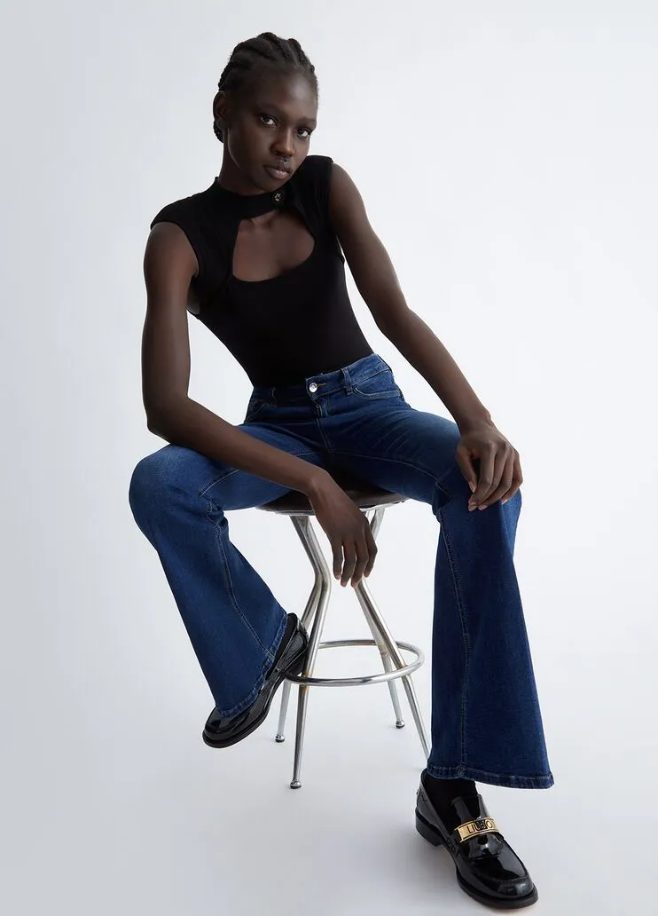 Jeans flare ecosostenibili liu jo