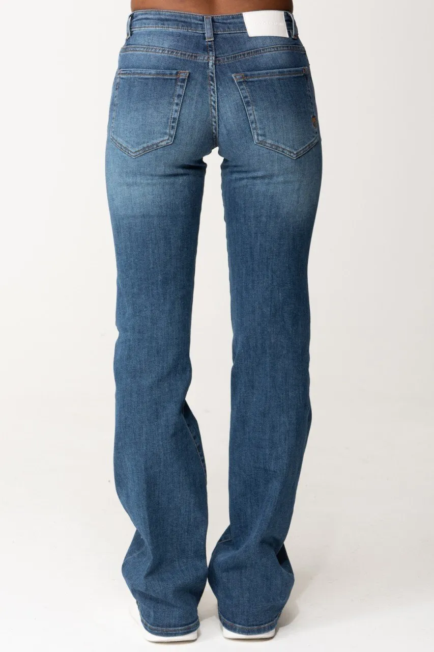 Jeans flare LAVAGGIO VINTAGE MEDIO SCURO