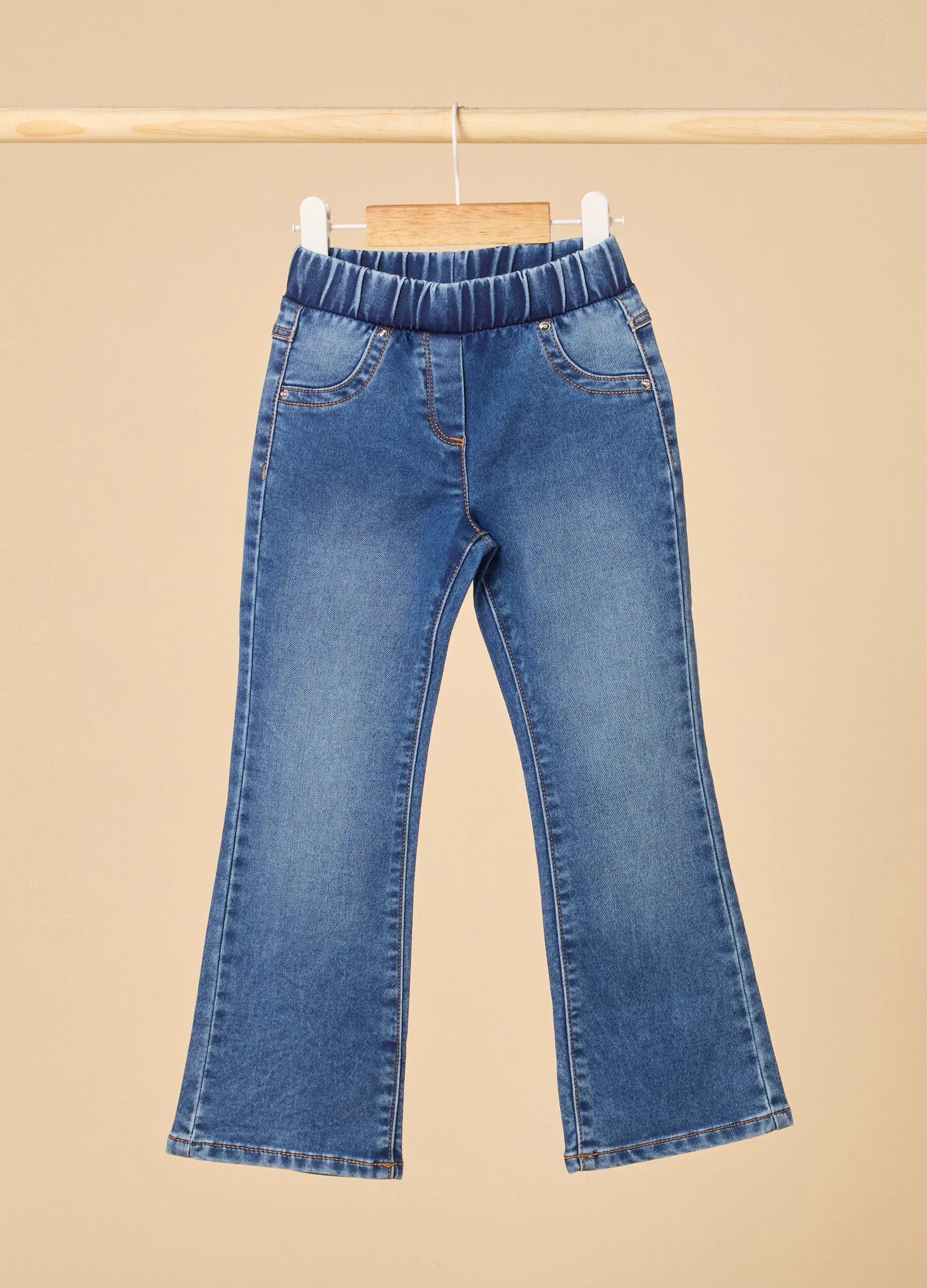 Jeans IANA misto cotone flare fit bambina