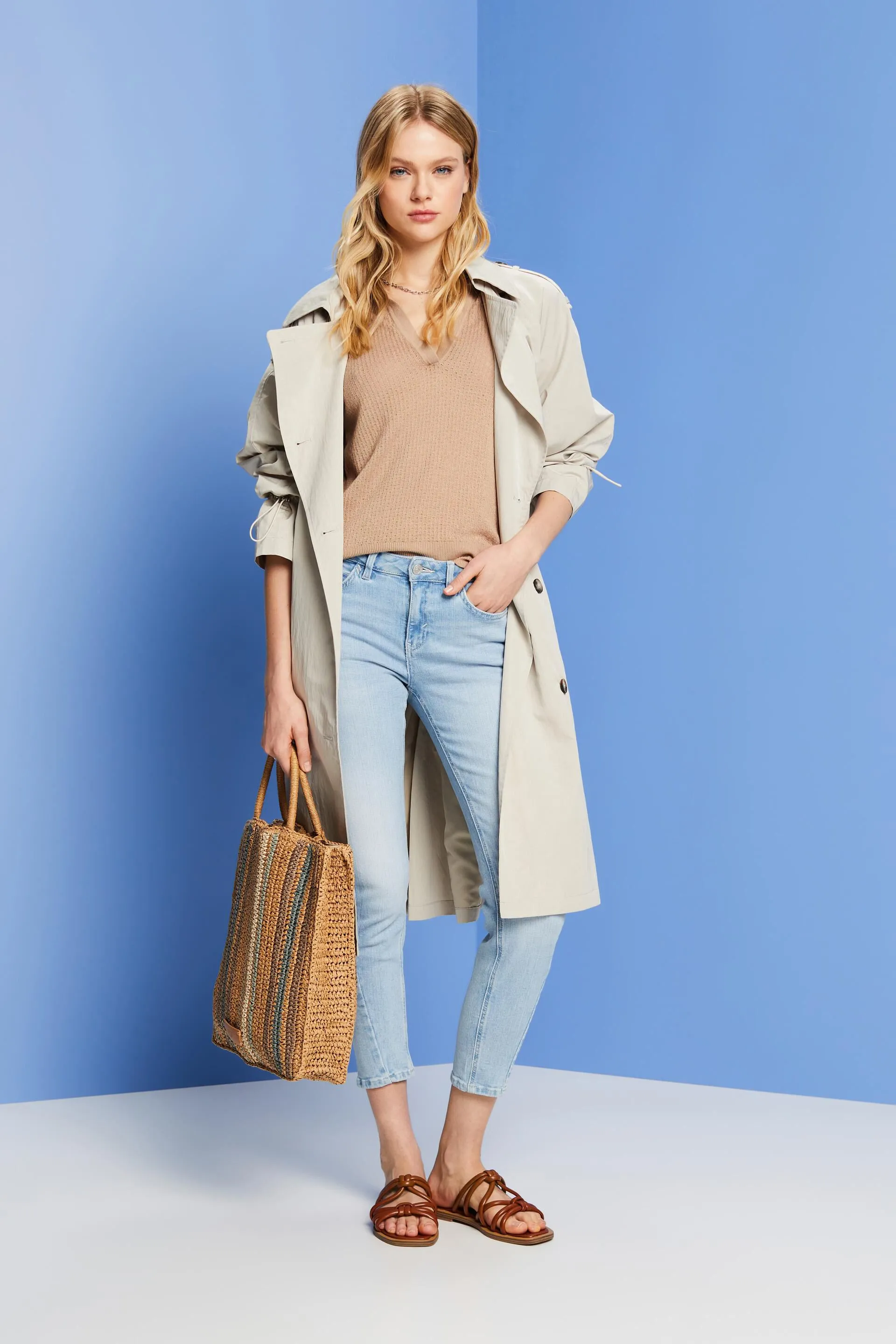 Jeans Slim Fit a vita media