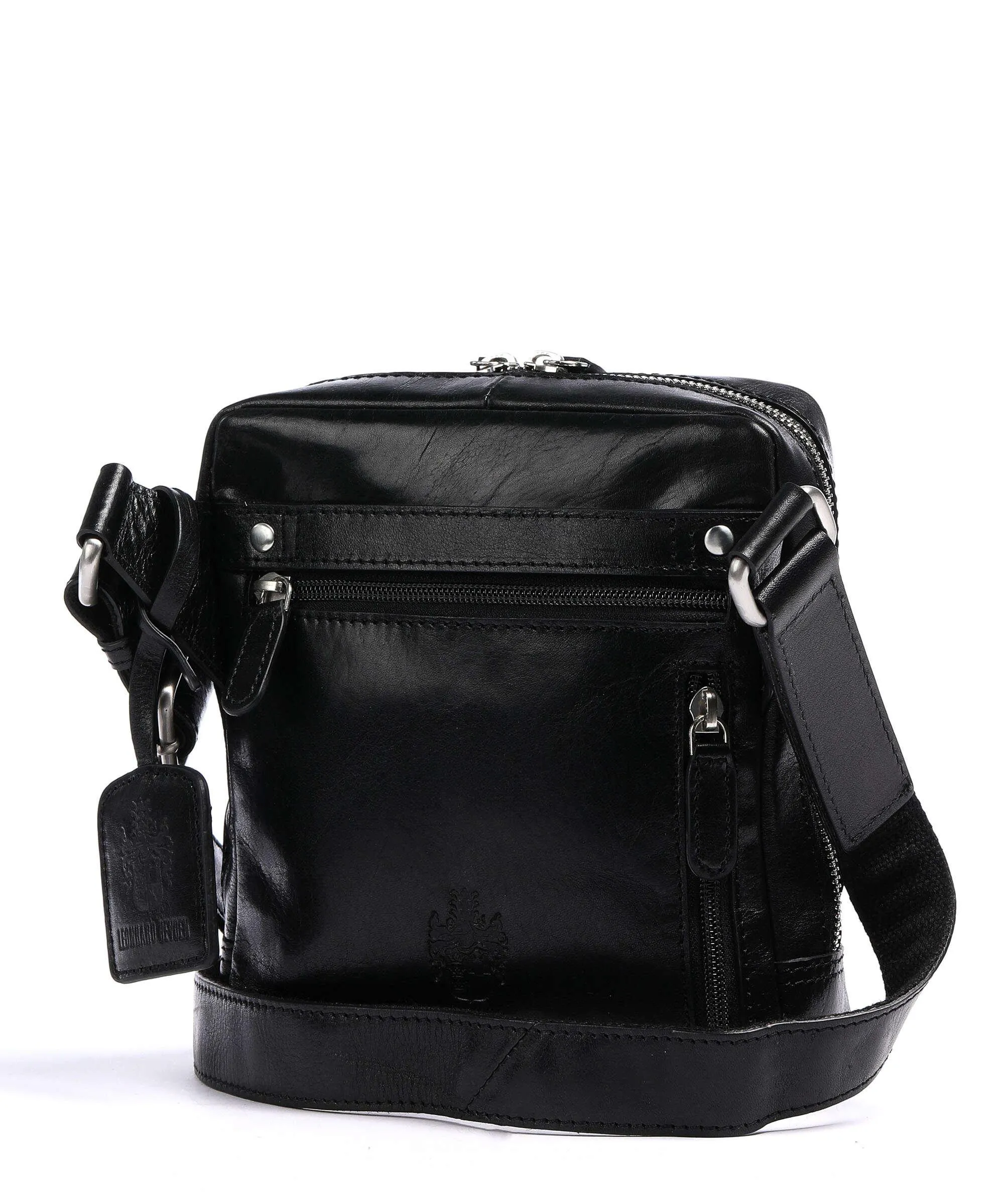 Leonhard Heyden Cambridge Borsa a tracolla pelle nero  
