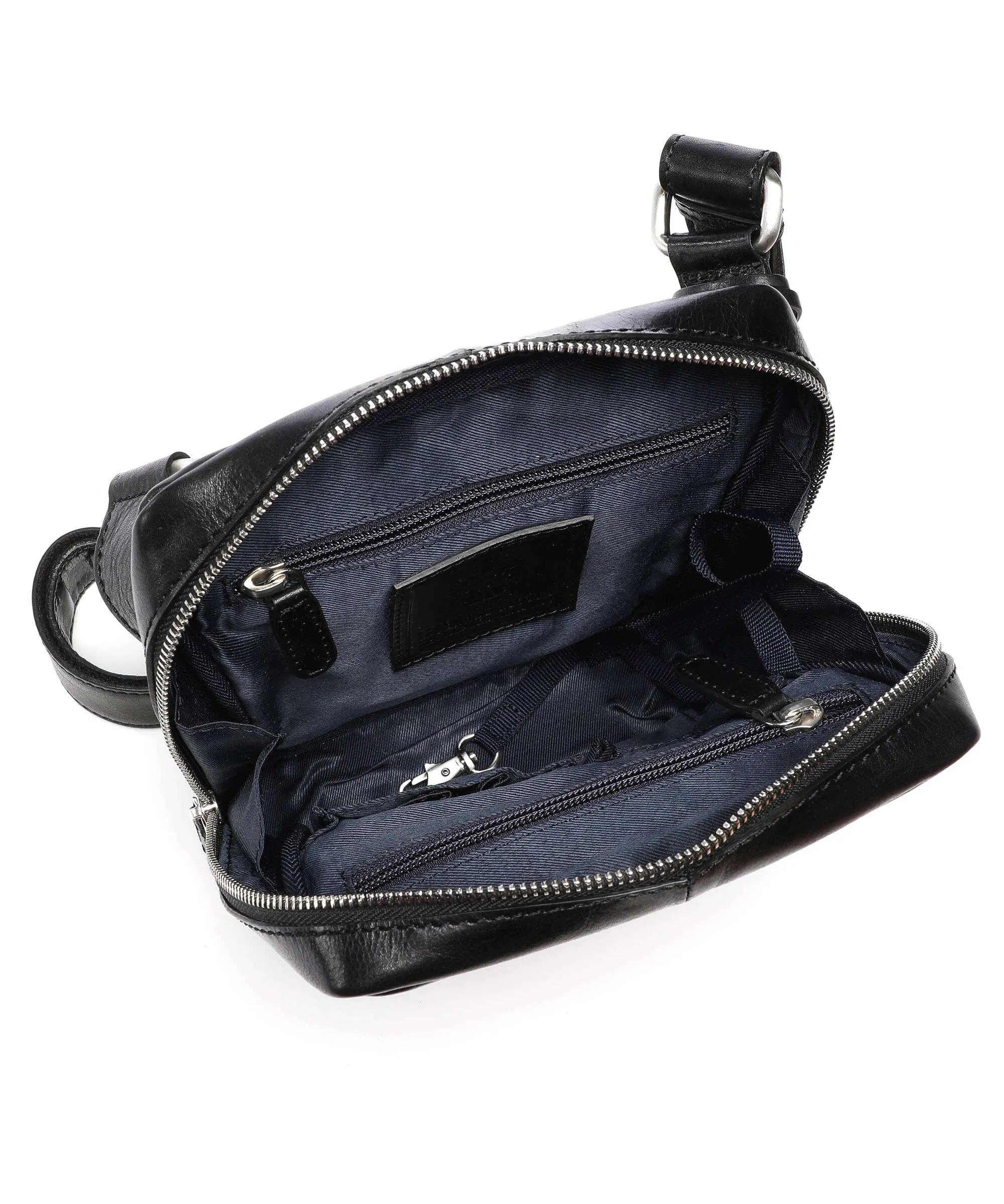  Leonhard Heyden Cambridge Borsa a tracolla pelle nero  