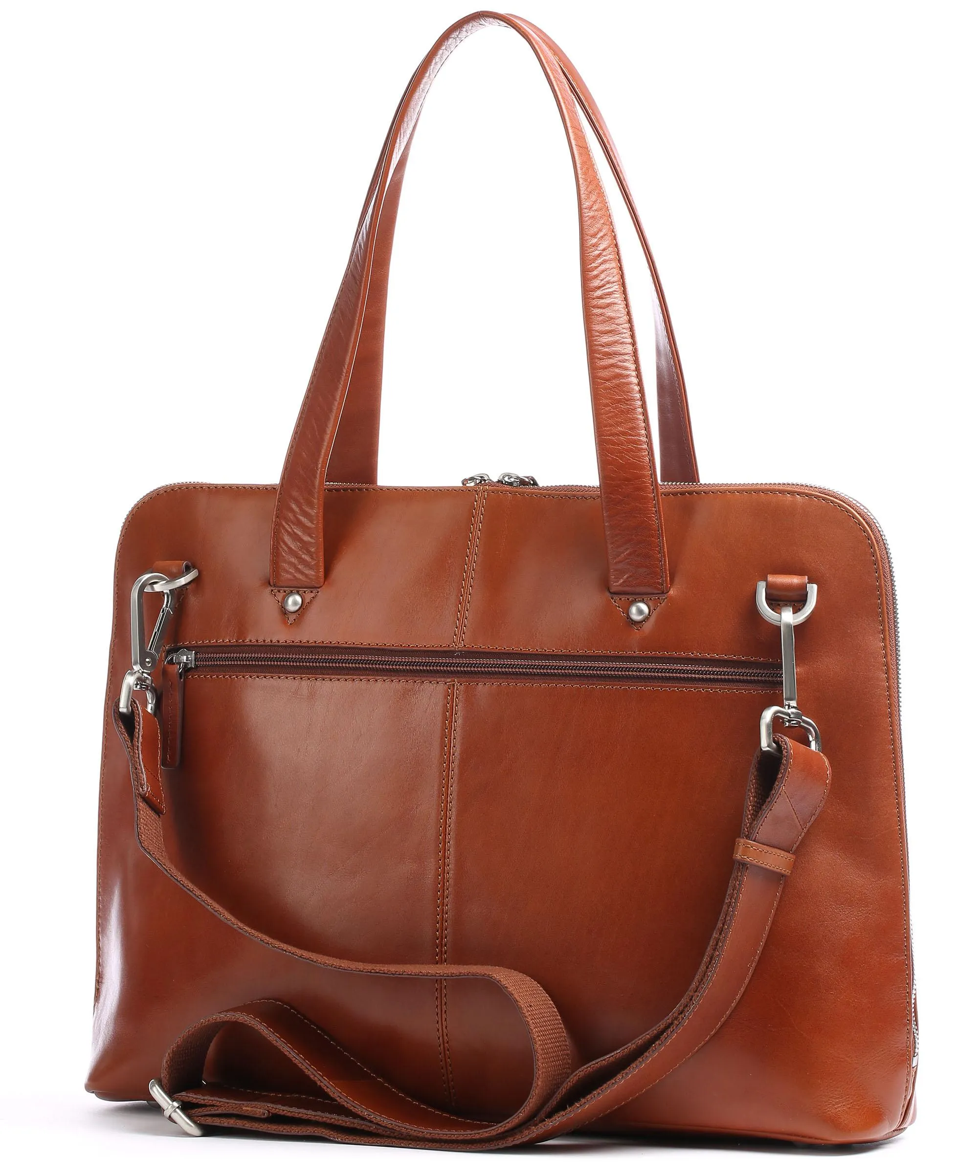  Leonhard Heyden Cambridge Borsa shopper 15″ pelle cognac  