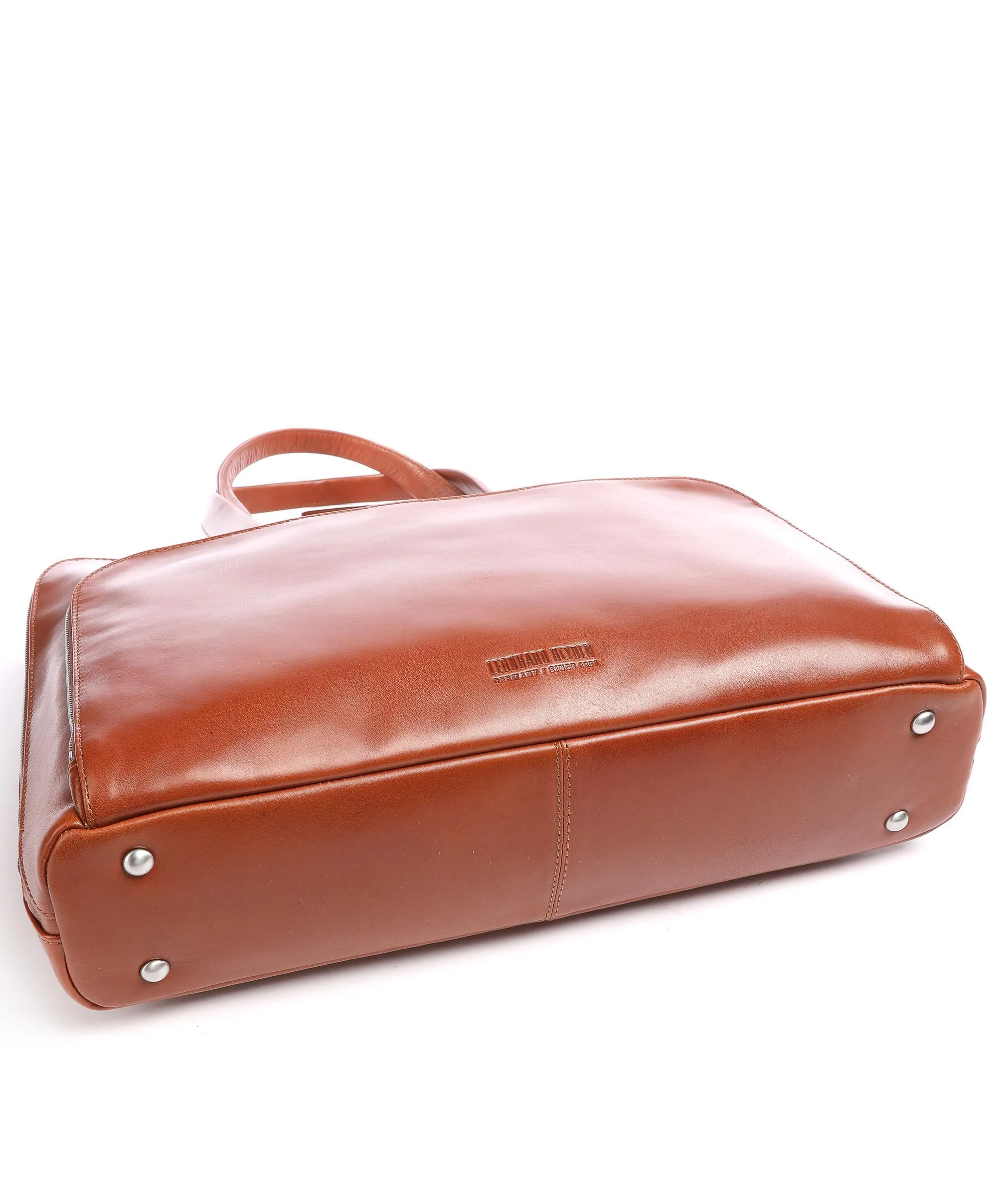  Leonhard Heyden Cambridge Borsa shopper 15″ pelle cognac  