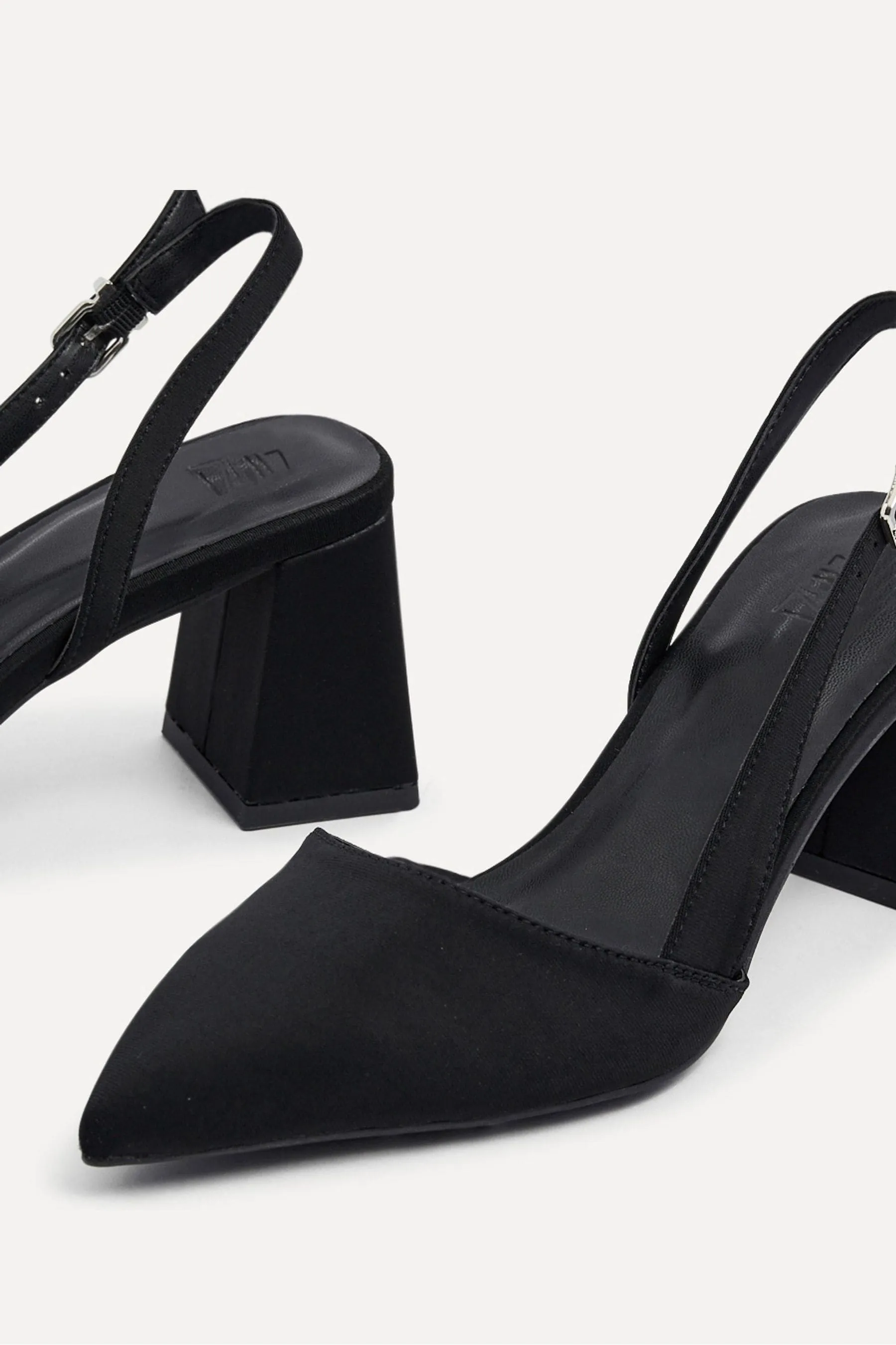 Linzi - Brooklyn - Scarpe con cinturino posteriore e tacco largo