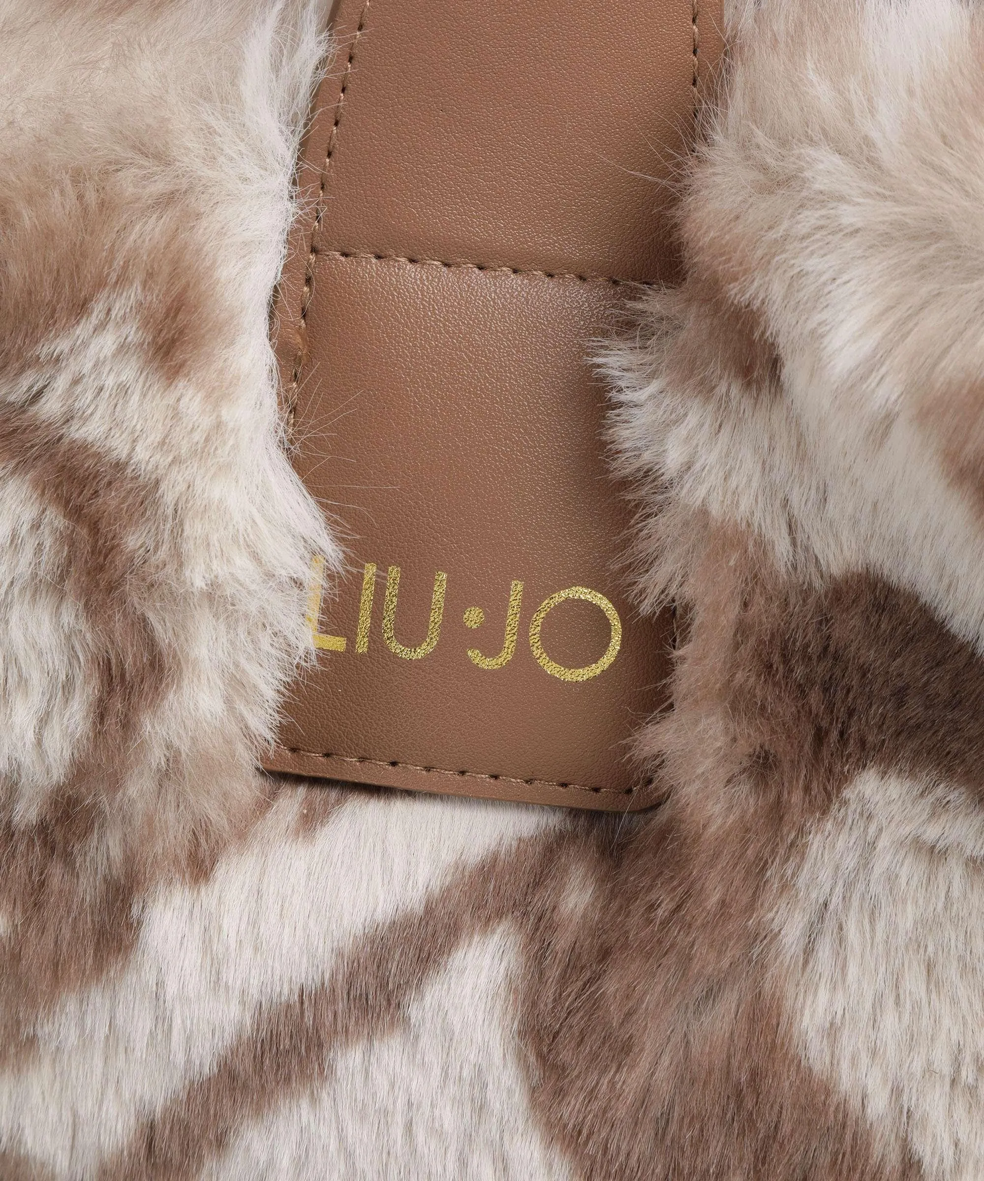  Liu Jo Valida Borsa shopper eco-pelliccia beige  