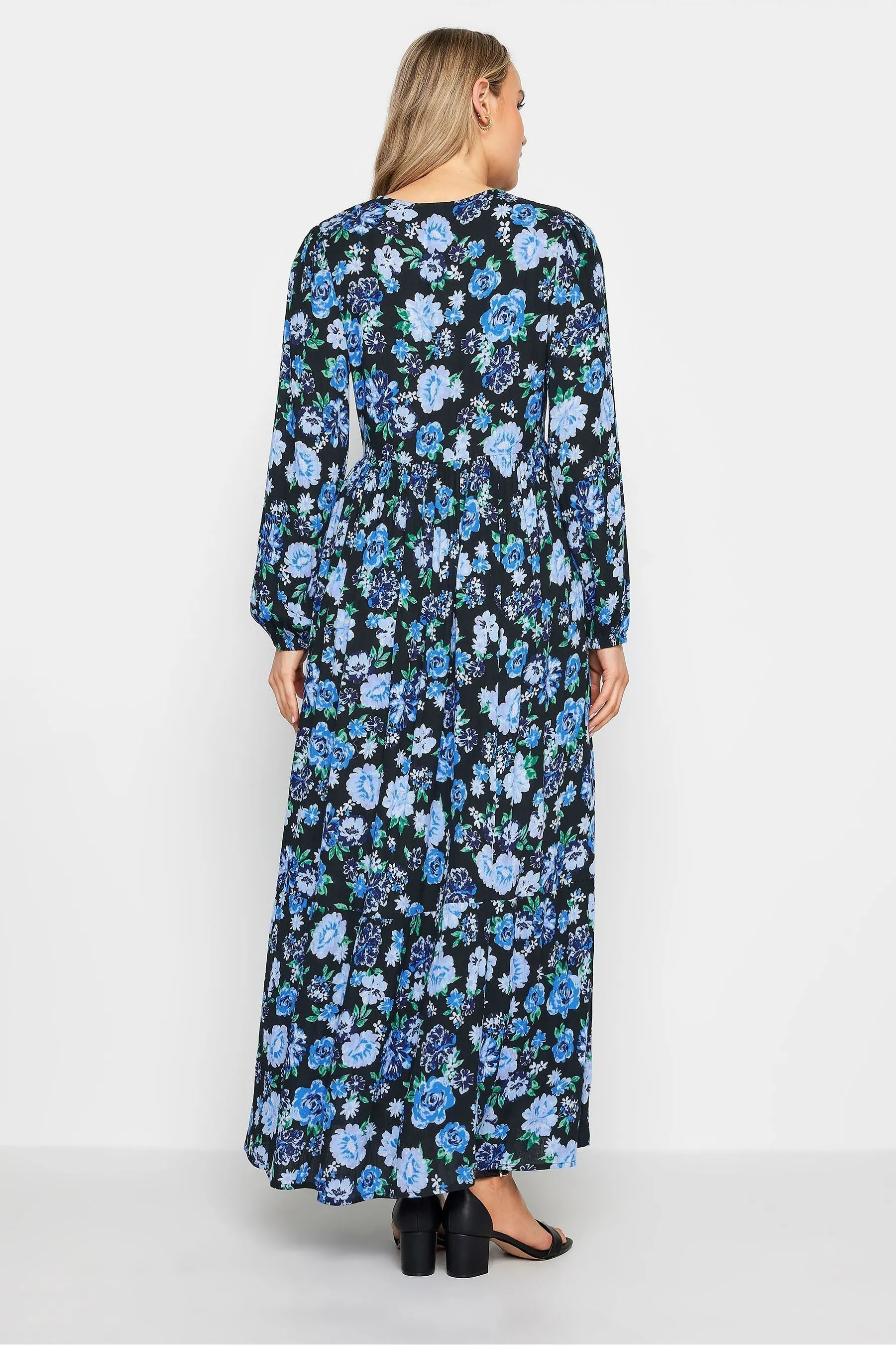 Long Tall Sally Floreale Stampa - Abito maxi a balze