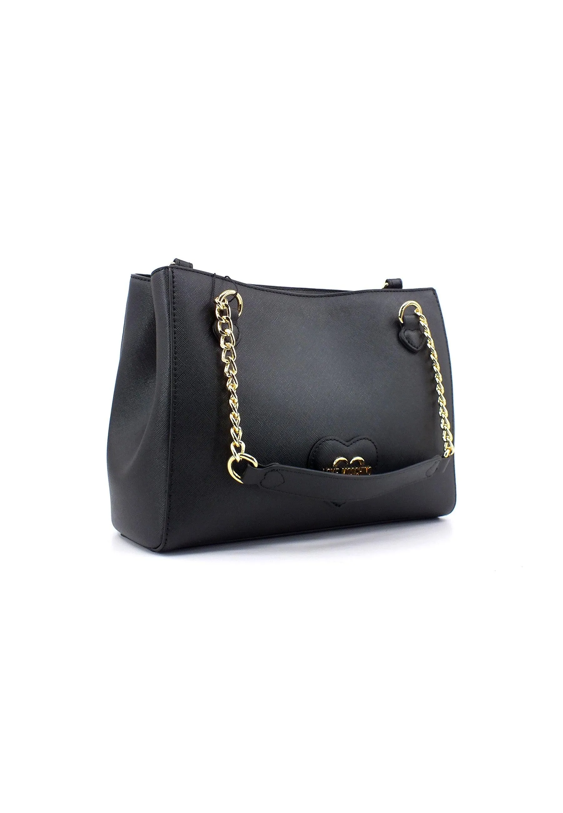 LOVE MOSCHINO Borsa Saddle Catena Nero JC4264PP0HKL0000