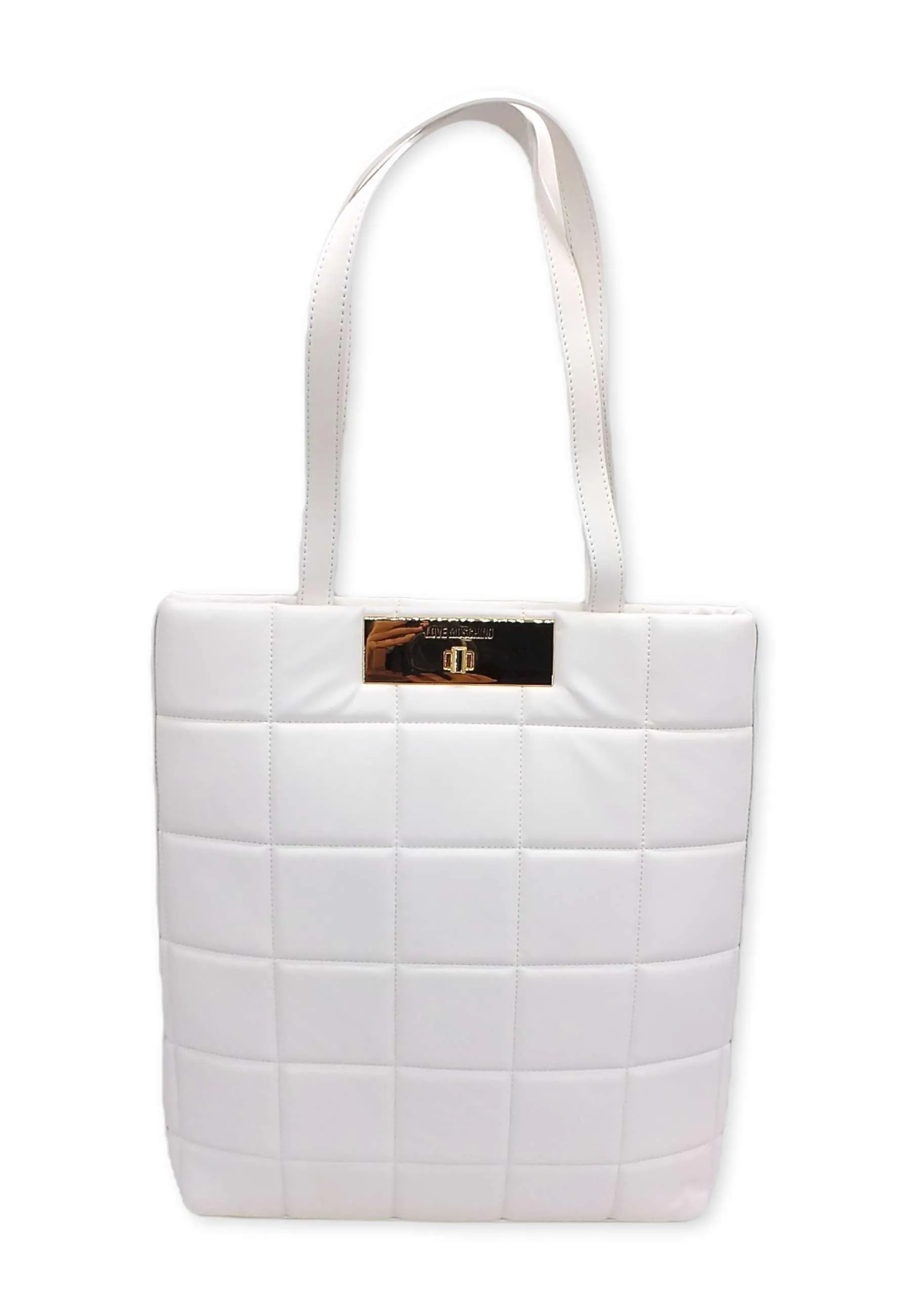 LOVE MOSCHINO Borsa Shopper Rectangular Off White JC4416PP0FKR0120