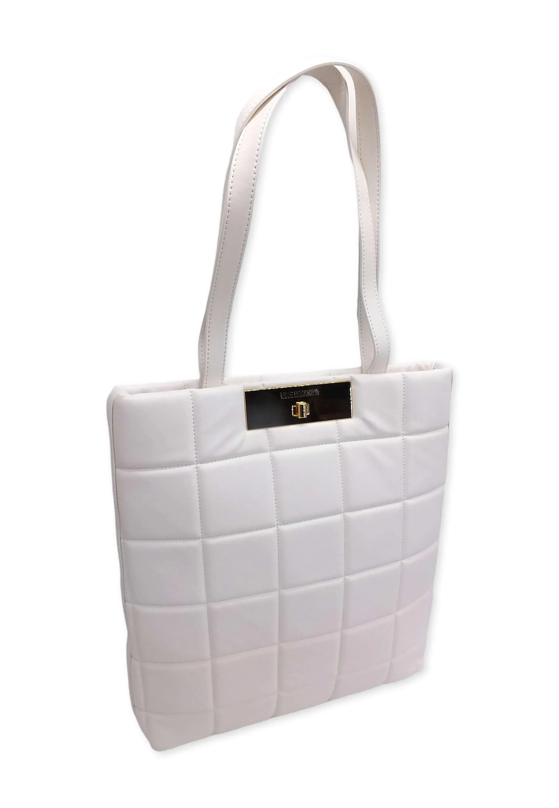 LOVE MOSCHINO Borsa Shopper Rectangular Off White JC4416PP0FKR0120