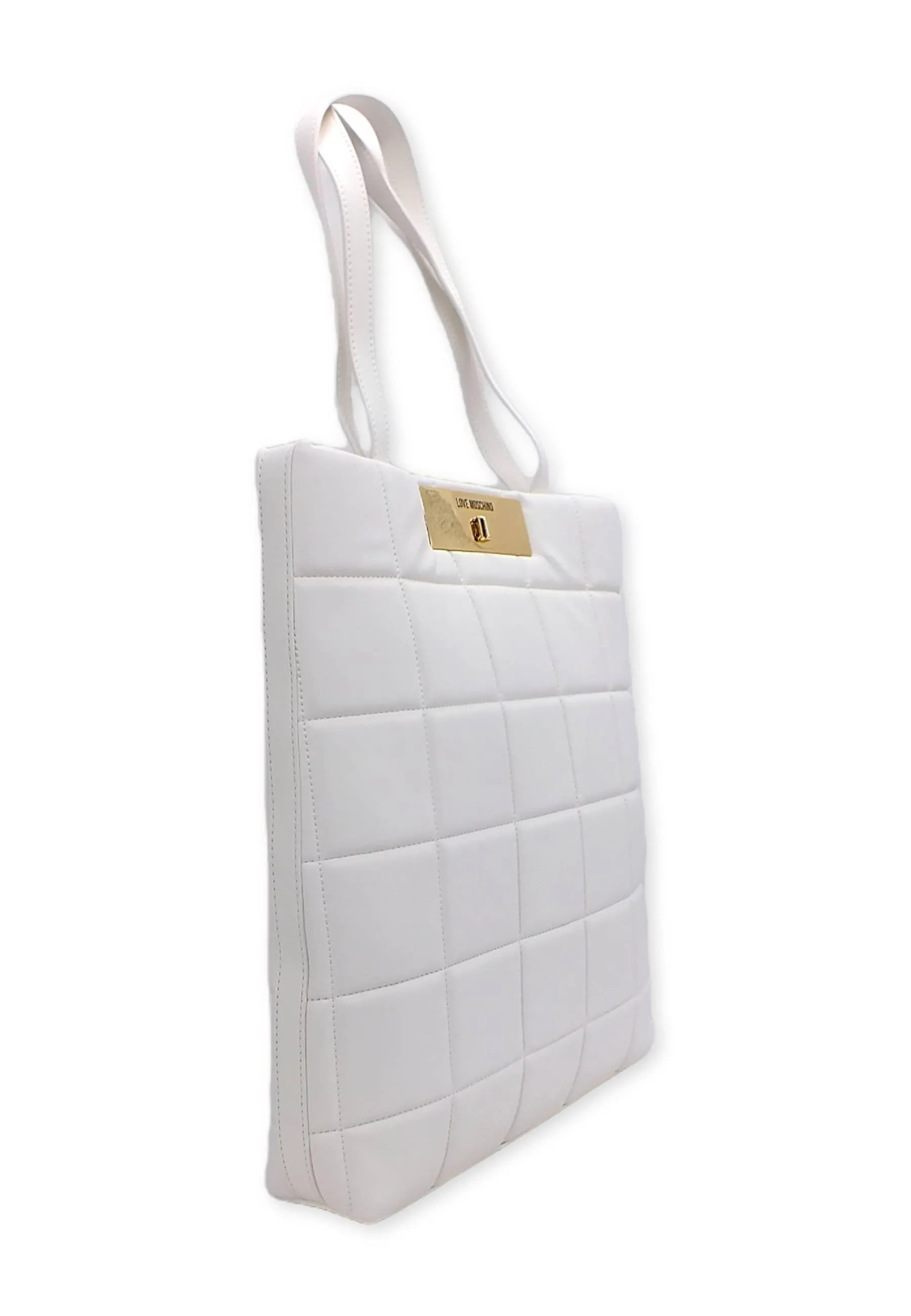 LOVE MOSCHINO Borsa Shopper Rectangular Off White JC4416PP0FKR0120