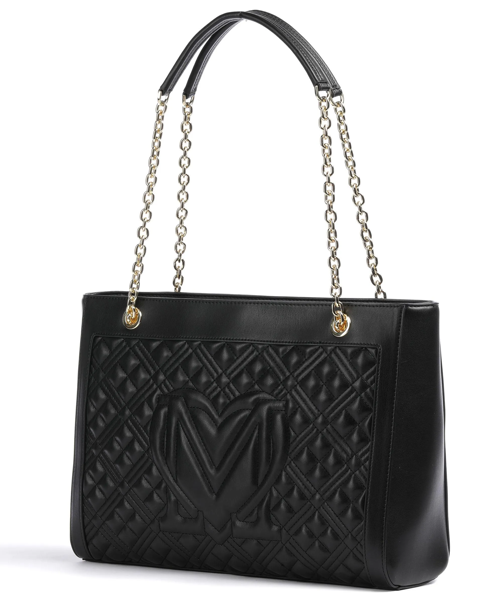  Love Moschino Quilted Borsa shopper pelle sintetica nero  