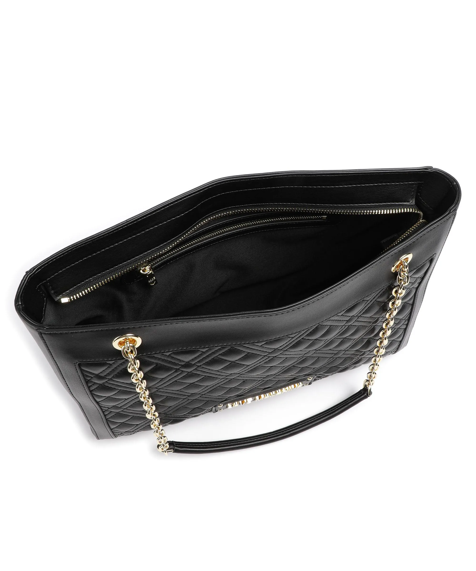  Love Moschino Quilted Borsa shopper pelle sintetica nero  