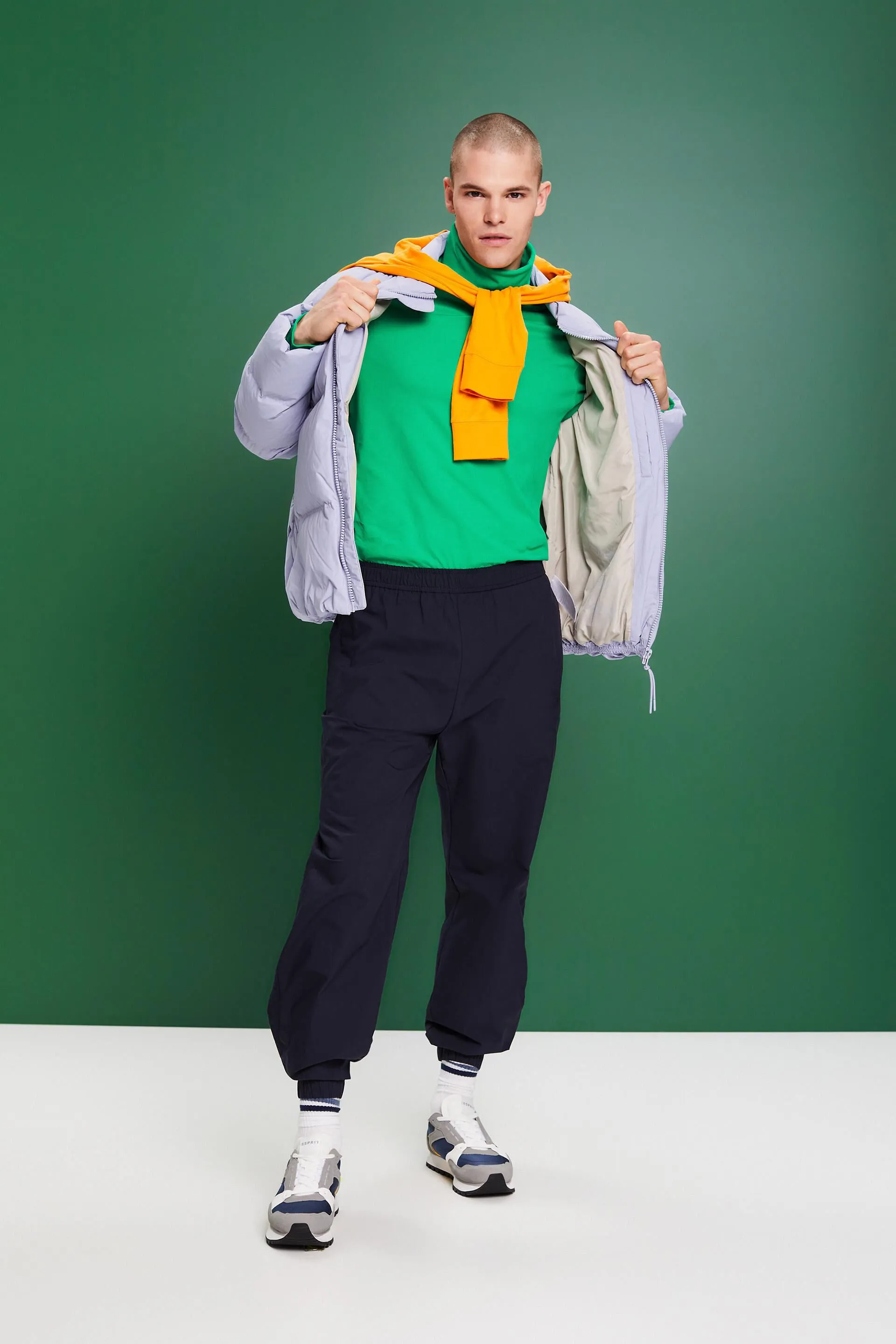 Maglia a manica lunga in cotone con collo a tartaruga