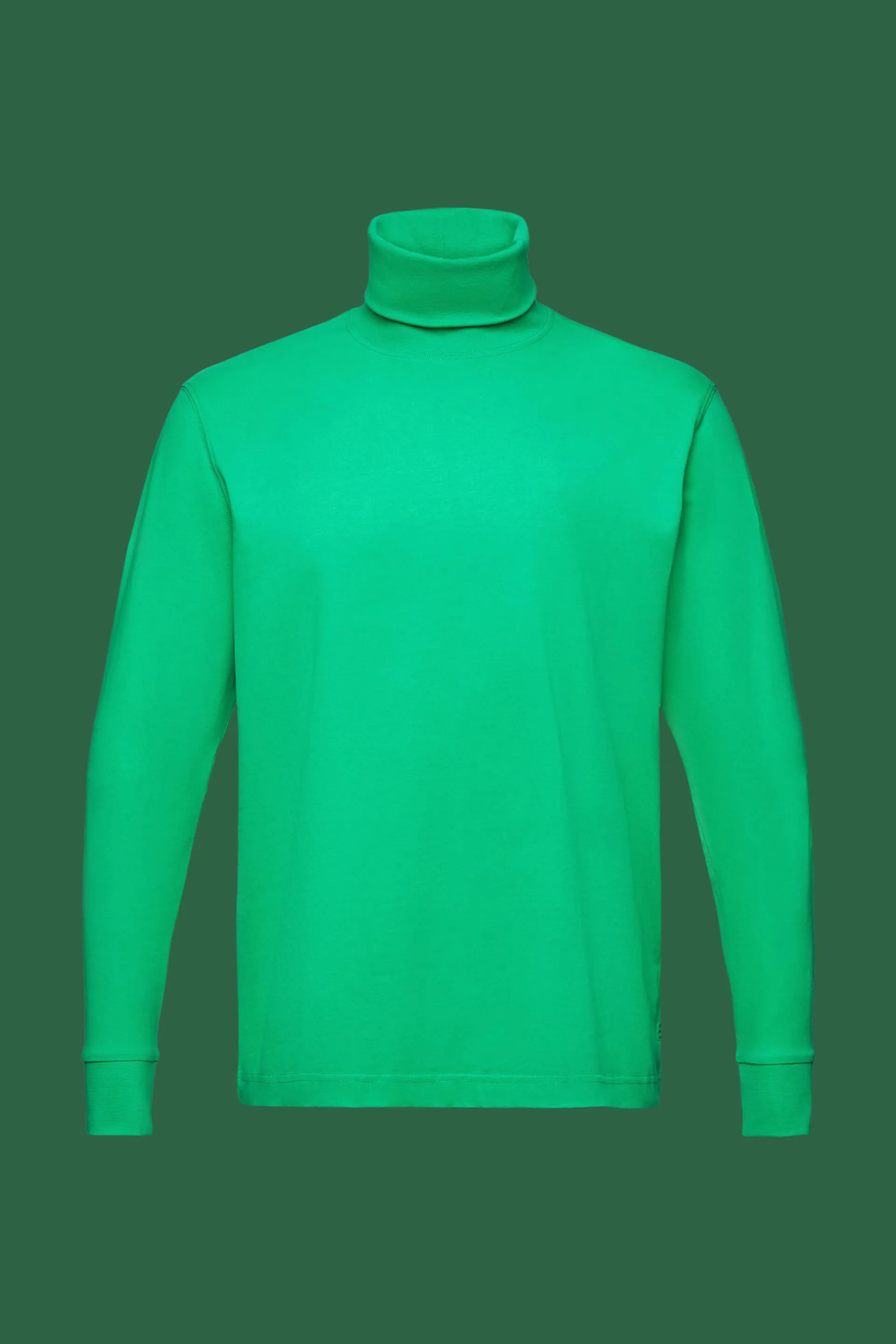 Maglia a manica lunga in cotone con collo a tartaruga