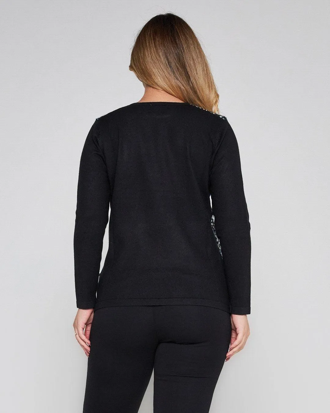 Maglia jacquard con strass ROYAL