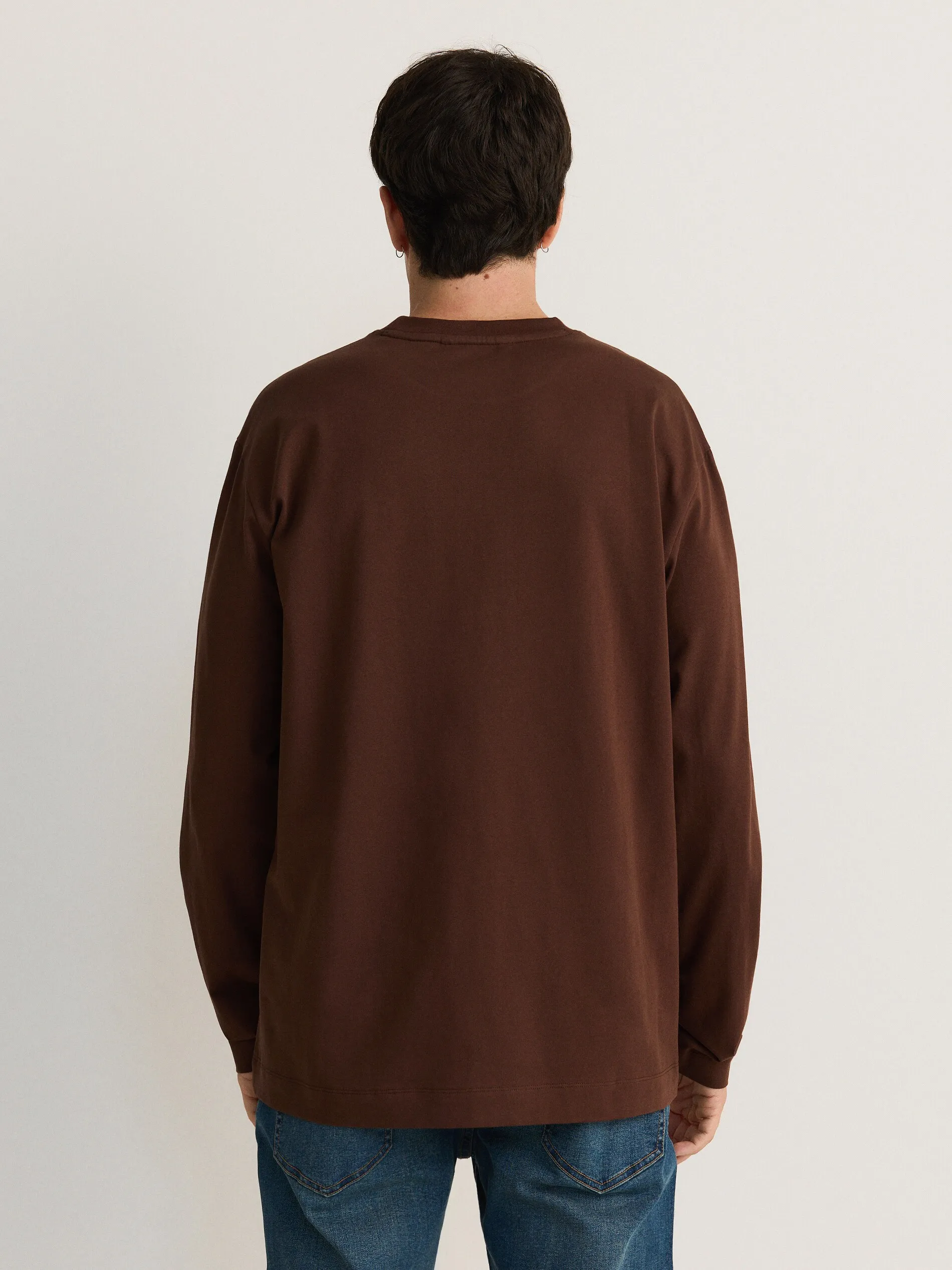 Maglietta a maniche lunghe Longsleeve regular con stampa