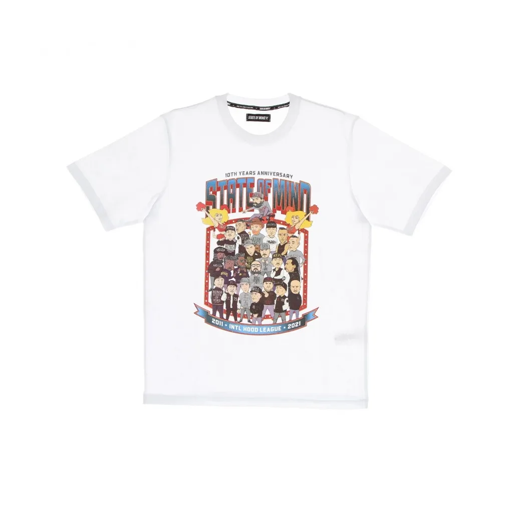 maglietta uomo 10th years anniversary league tee WHITE