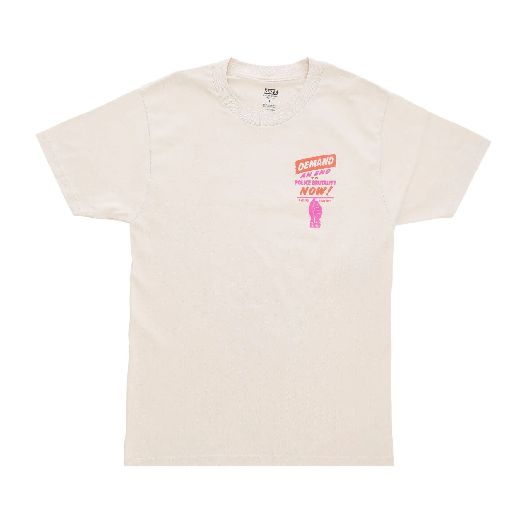 Maglietta Uomo End Police Brutality Classic Tee Cream
