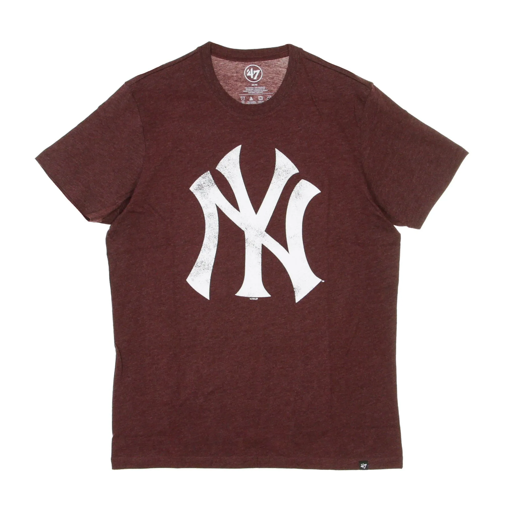 Maglietta Uomo Mlb Club Tee Neyyan Dark Maroon/white