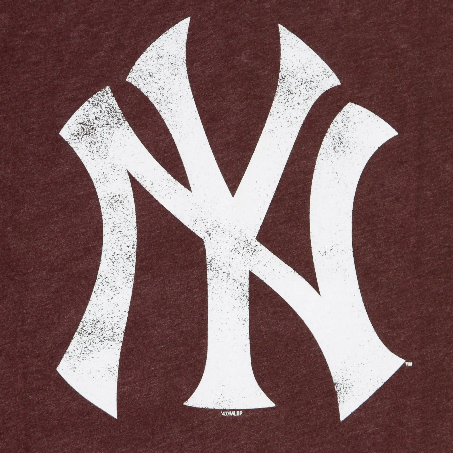 Maglietta Uomo Mlb Club Tee Neyyan Dark Maroon/white