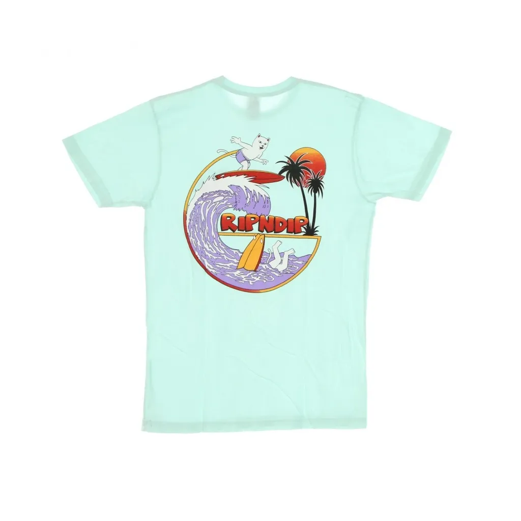 MAGLIETTA UOMO OFF MY WAVE TEE AQUA
