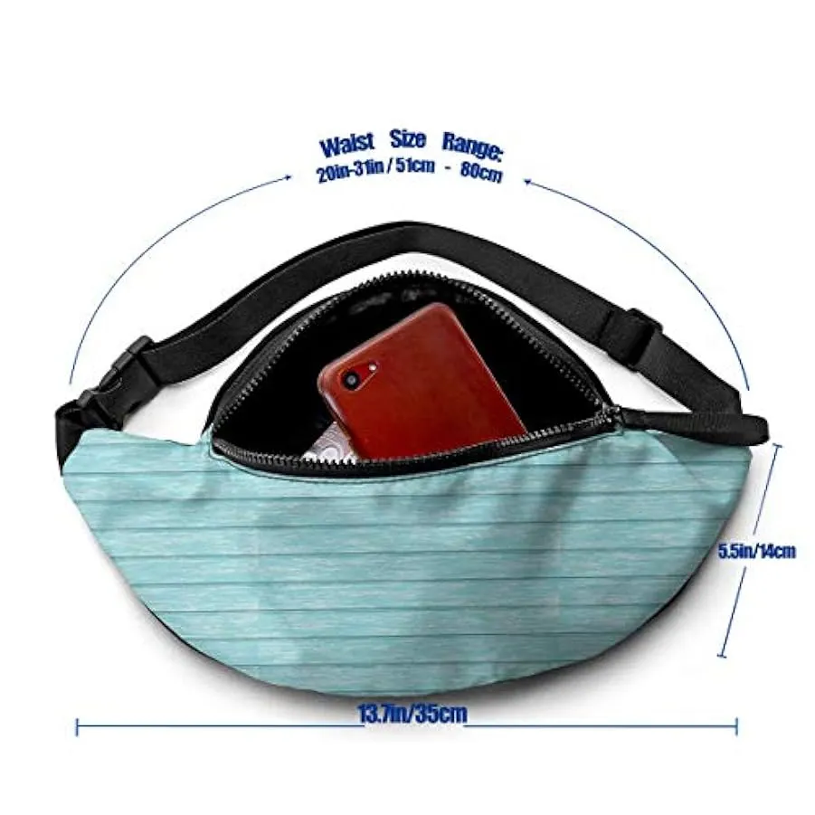 Marsupio per uomo donna,marsupio blu turchese retrò verde acqua con cintura tasca a tracolla regolabile borsa a tracolla borsa a