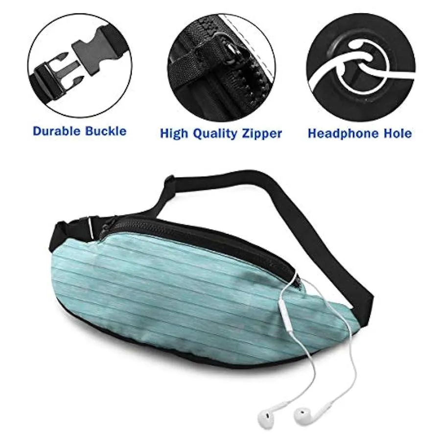 Marsupio per uomo donna,marsupio blu turchese retrò verde acqua con cintura tasca a tracolla regolabile borsa a tracolla borsa a