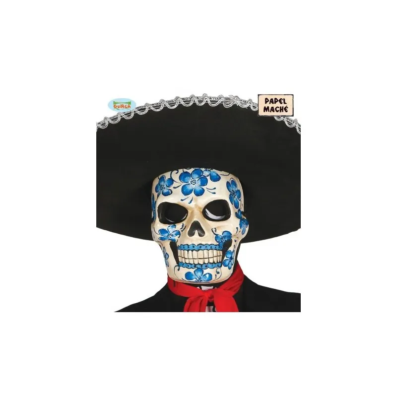 MASCHERA SCHELETOR RIGIDA CON ELASTICO PER FESTE E TRAVESTIMENTI A TEMA HALLOWEEN E CARNEVALE TOP QUALITY