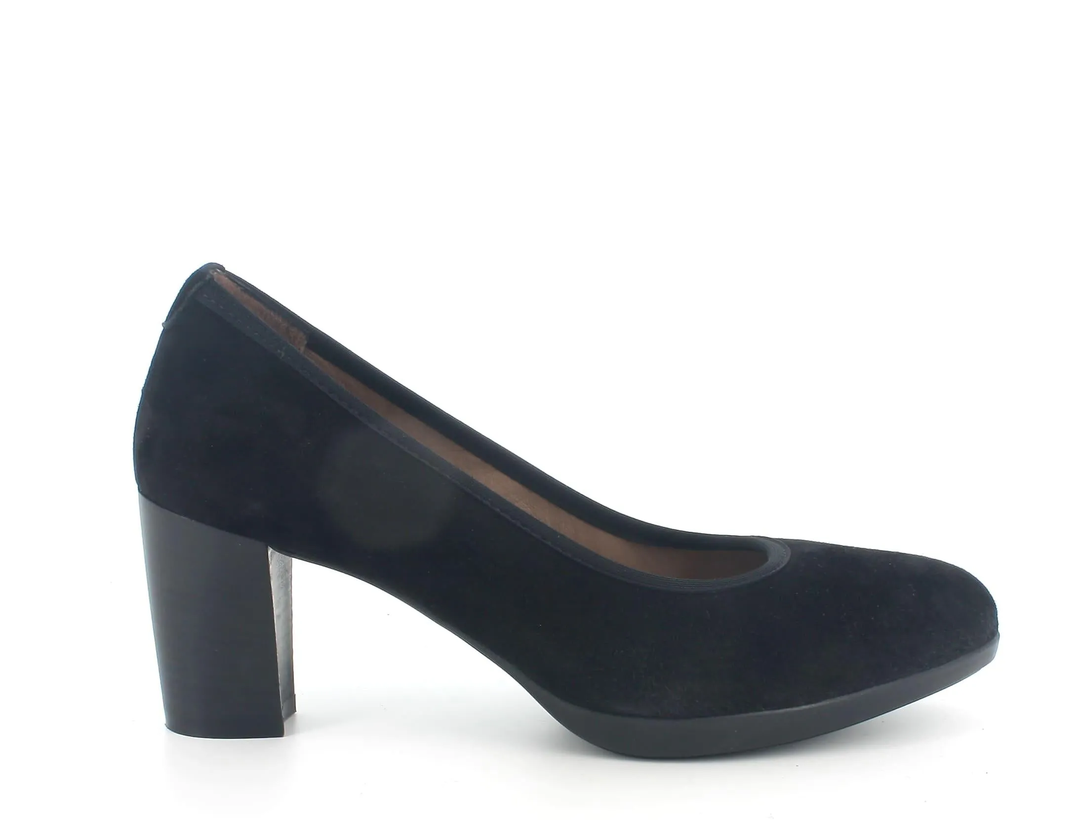 Melluso donna décolleté in camoscio nero