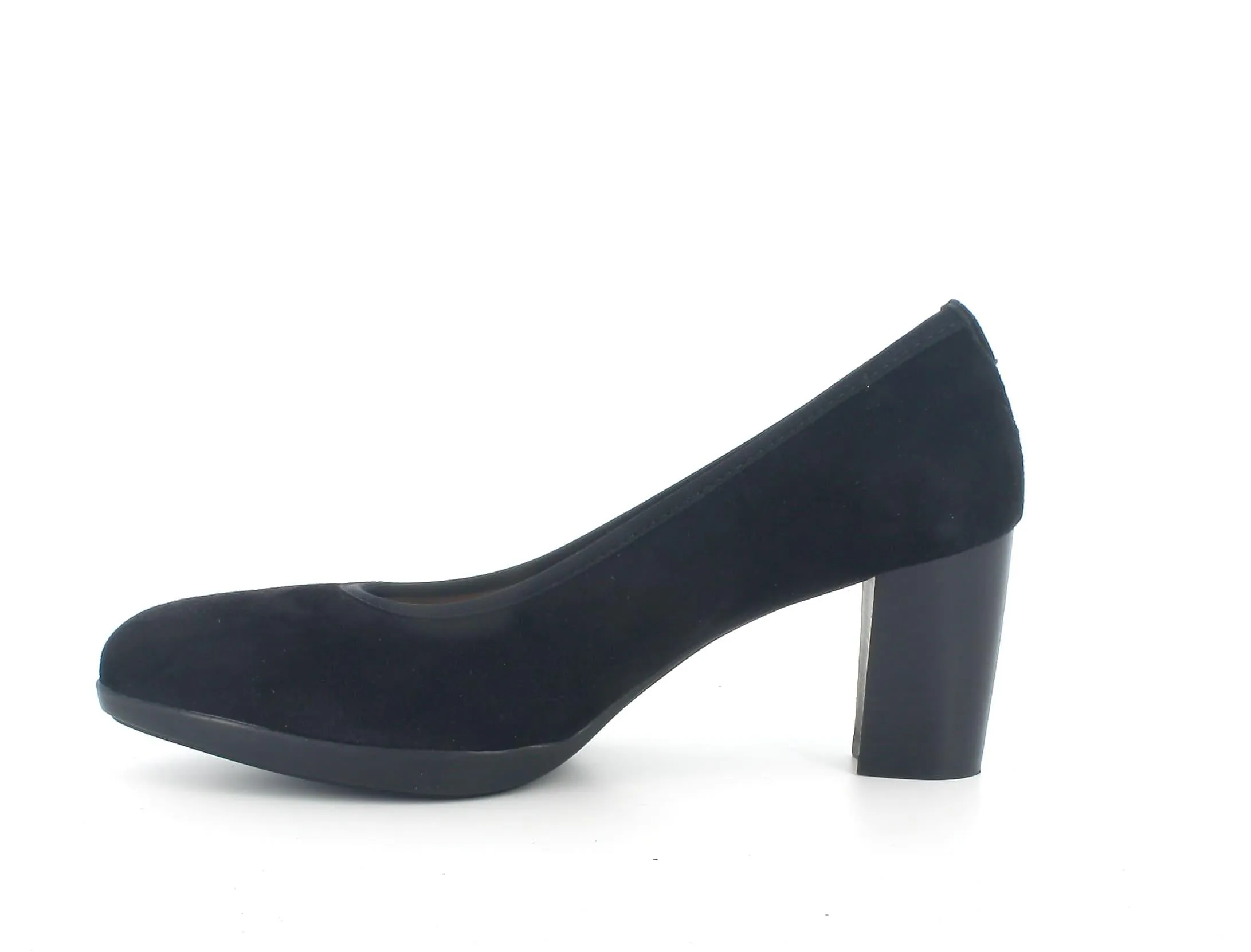 Melluso donna décolleté in camoscio nero