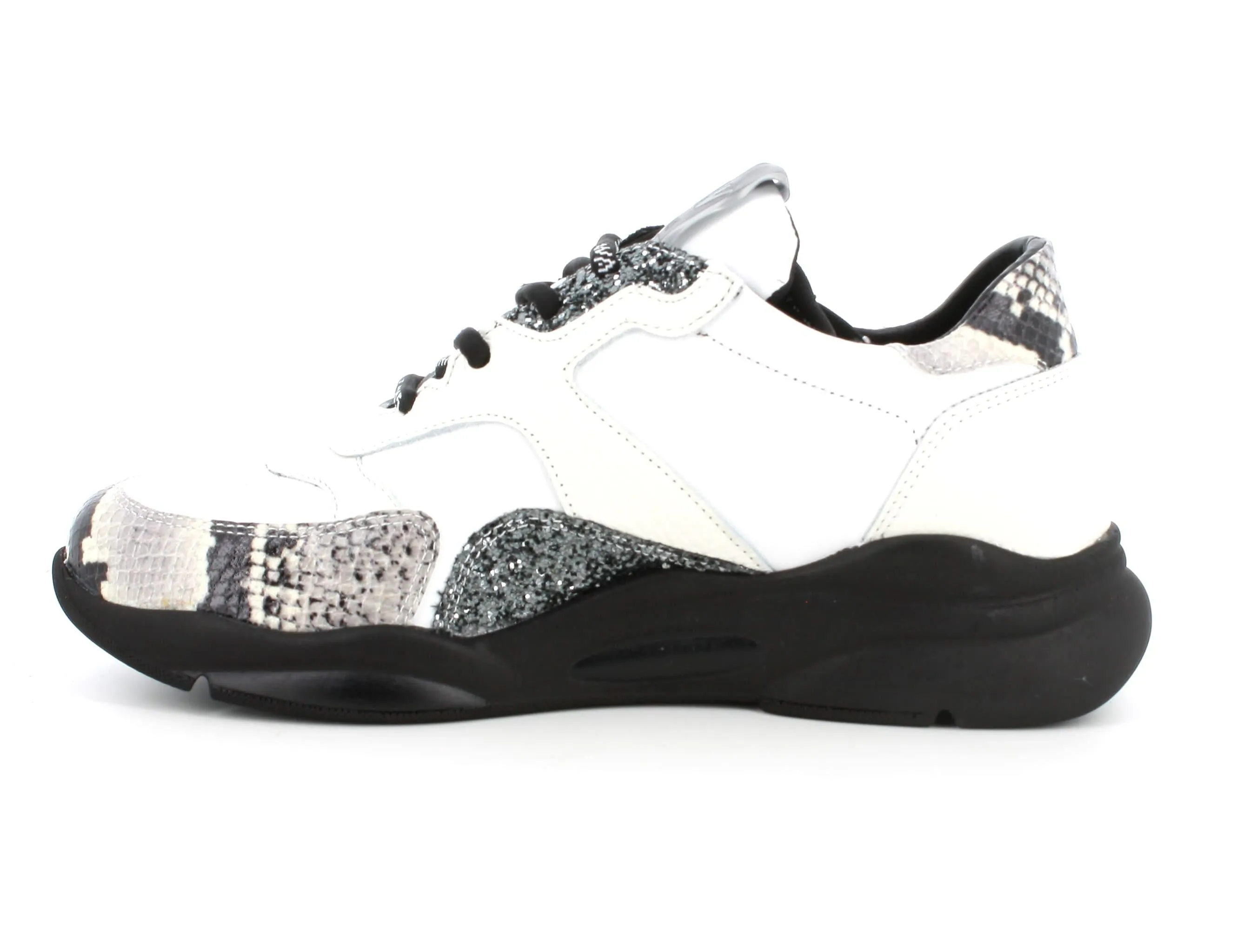 Melluso donna sneakers in pelle bianca